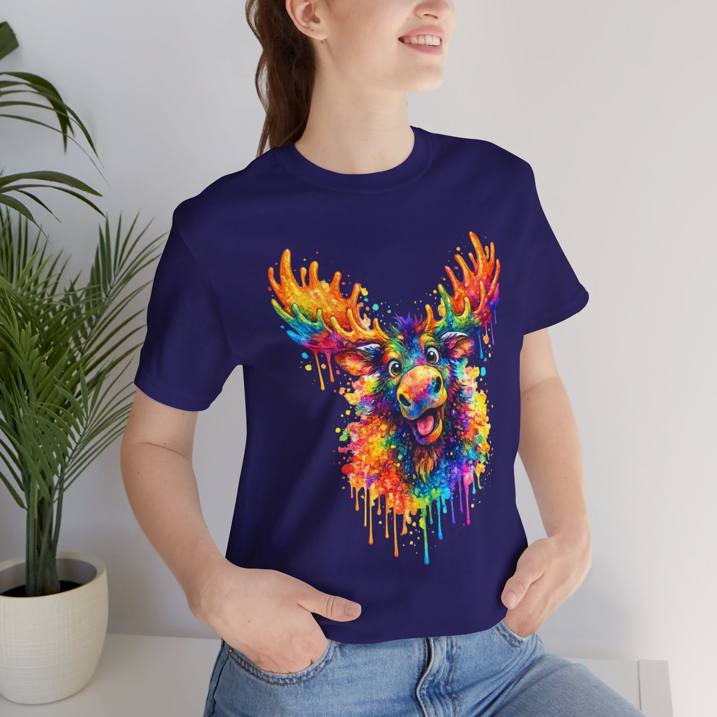Watercolor Wildlife Moose T-Shirt