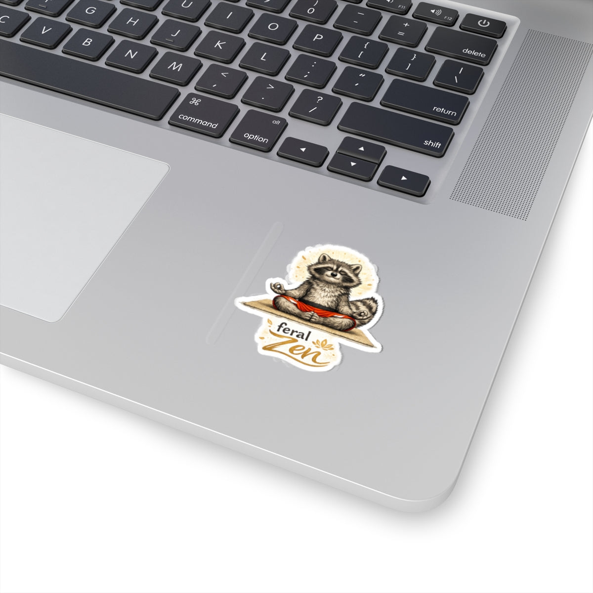 Feral Zen Raccoon Stickers