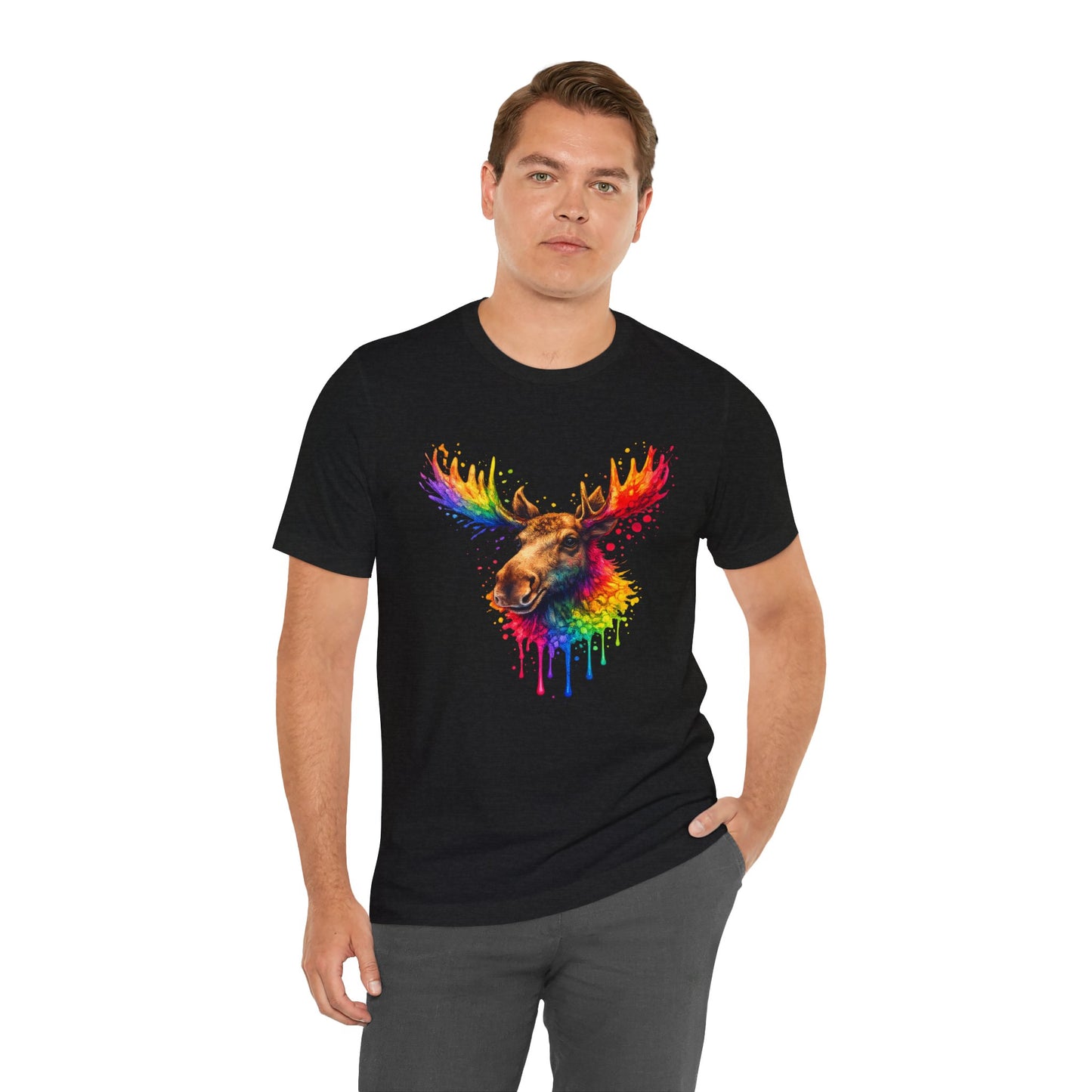 Watercolor Wildlife Moose T-Shirt