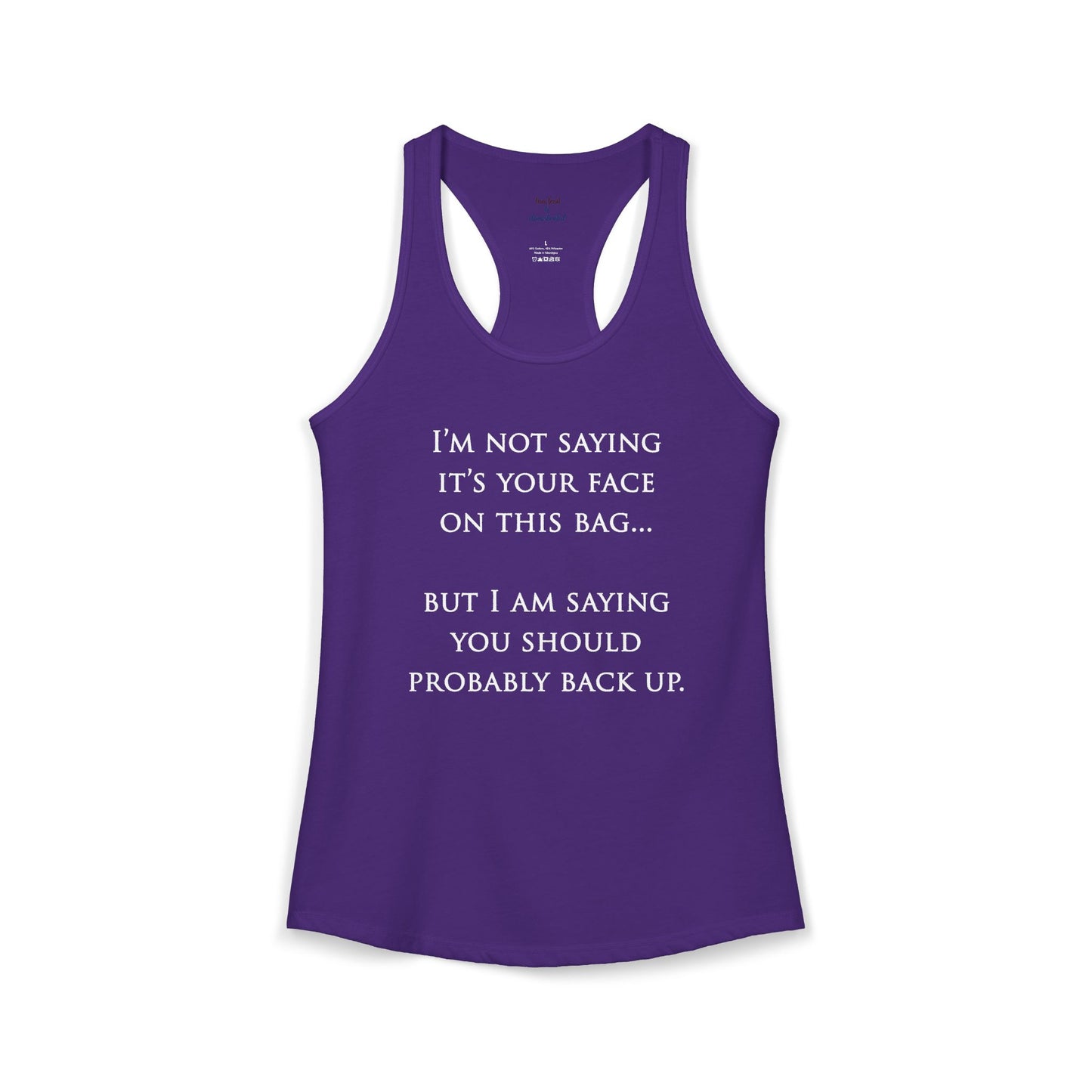 Face On The Bag Kickboxing Racerback Tank