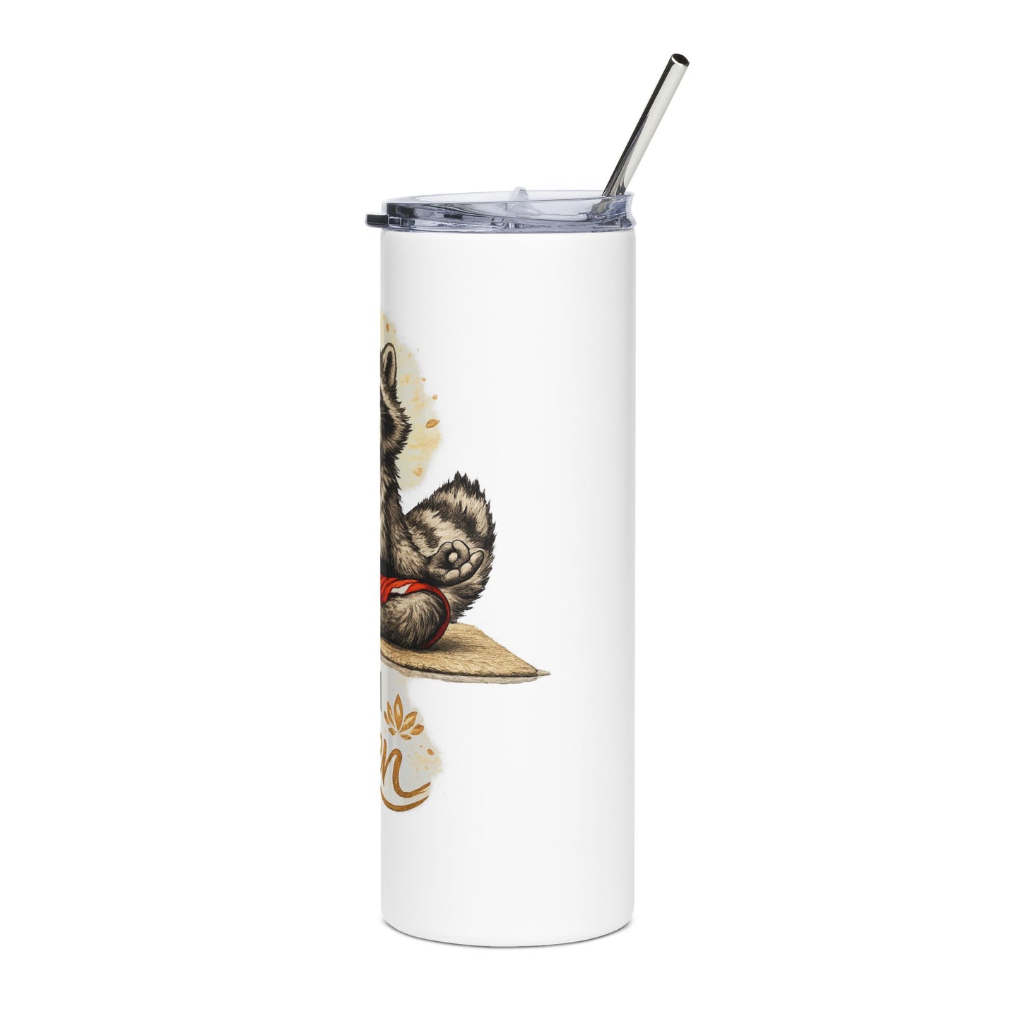 Feral Zen Raccoon 20oz Stainless Steel Tumbler