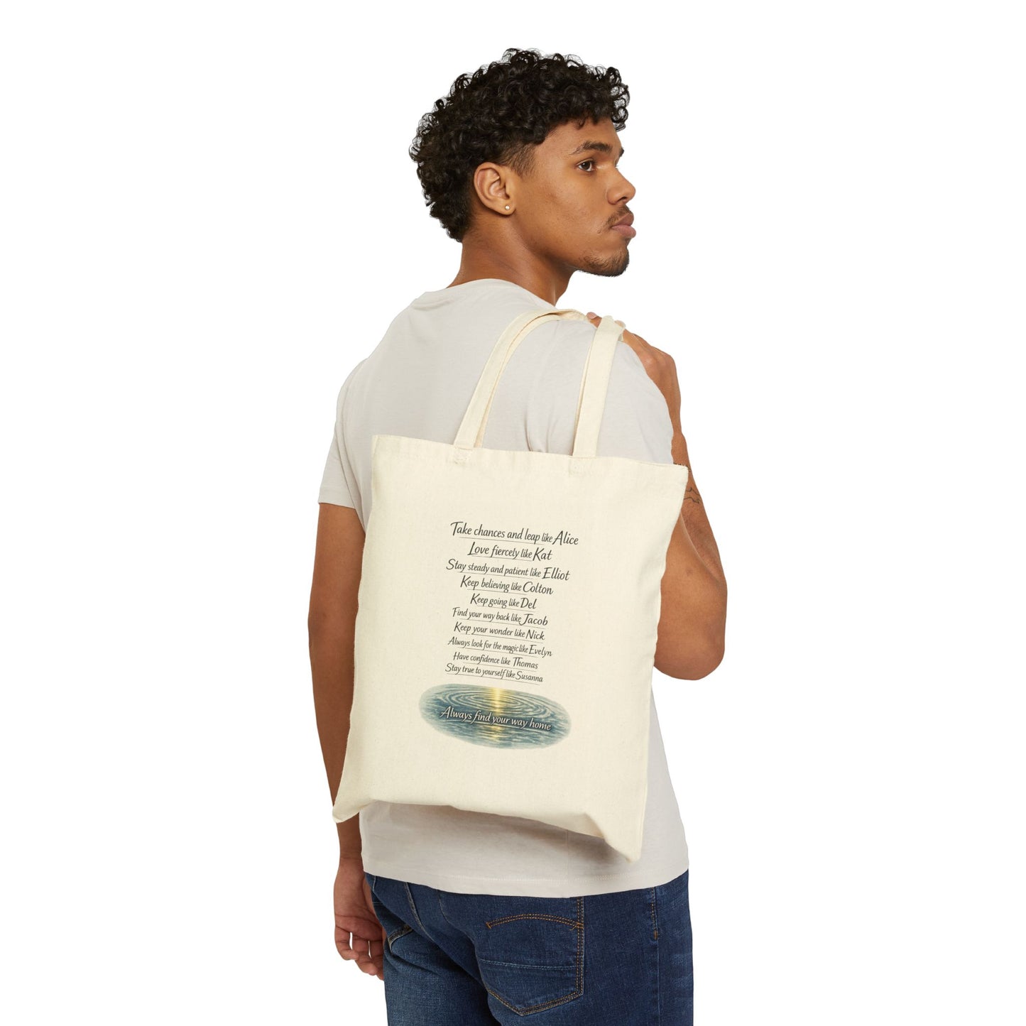 Find Your Way Cotton Canvas Tote Bag