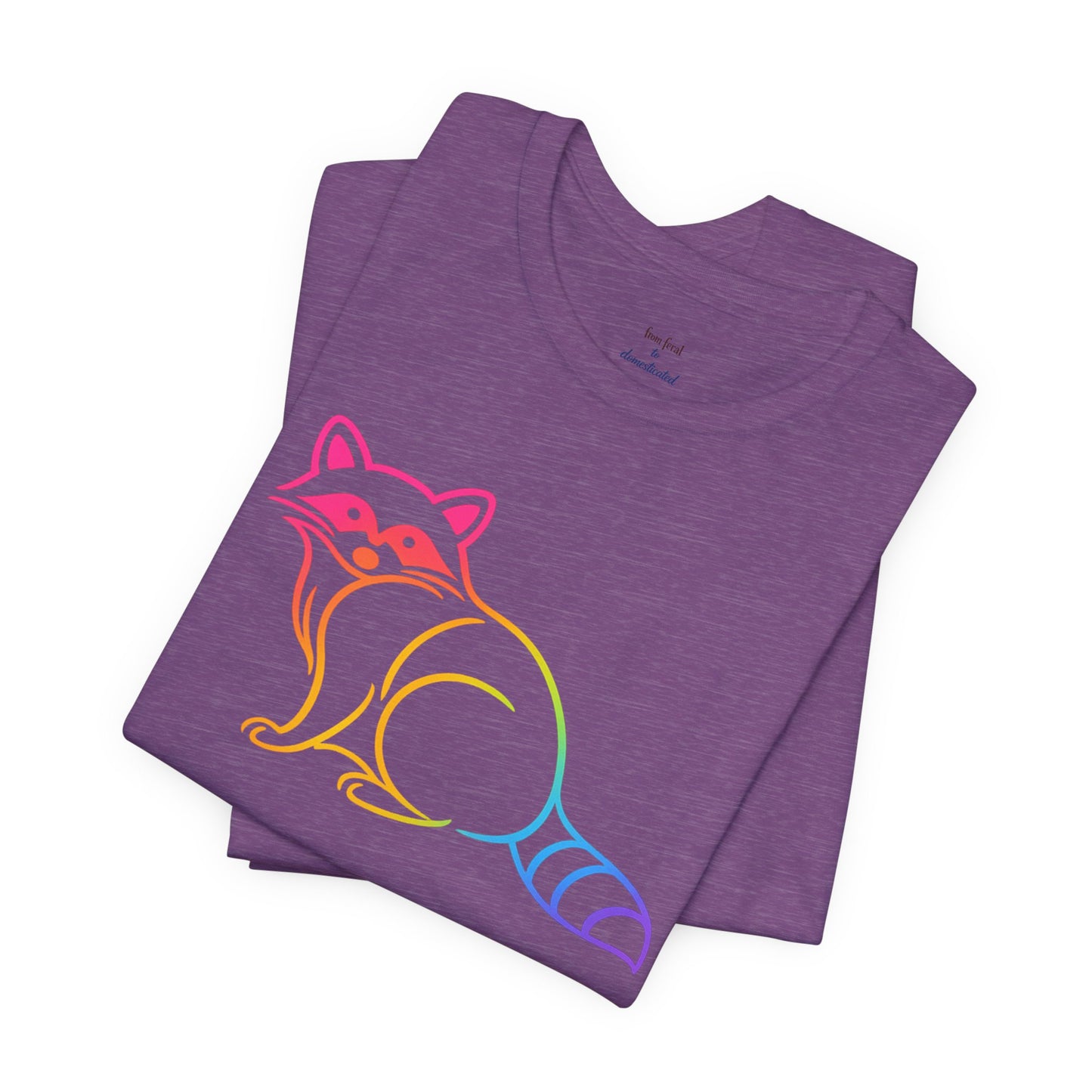 Raccoon Tee — Minimal Line Raccoon Scenic Graphic T-Shirt