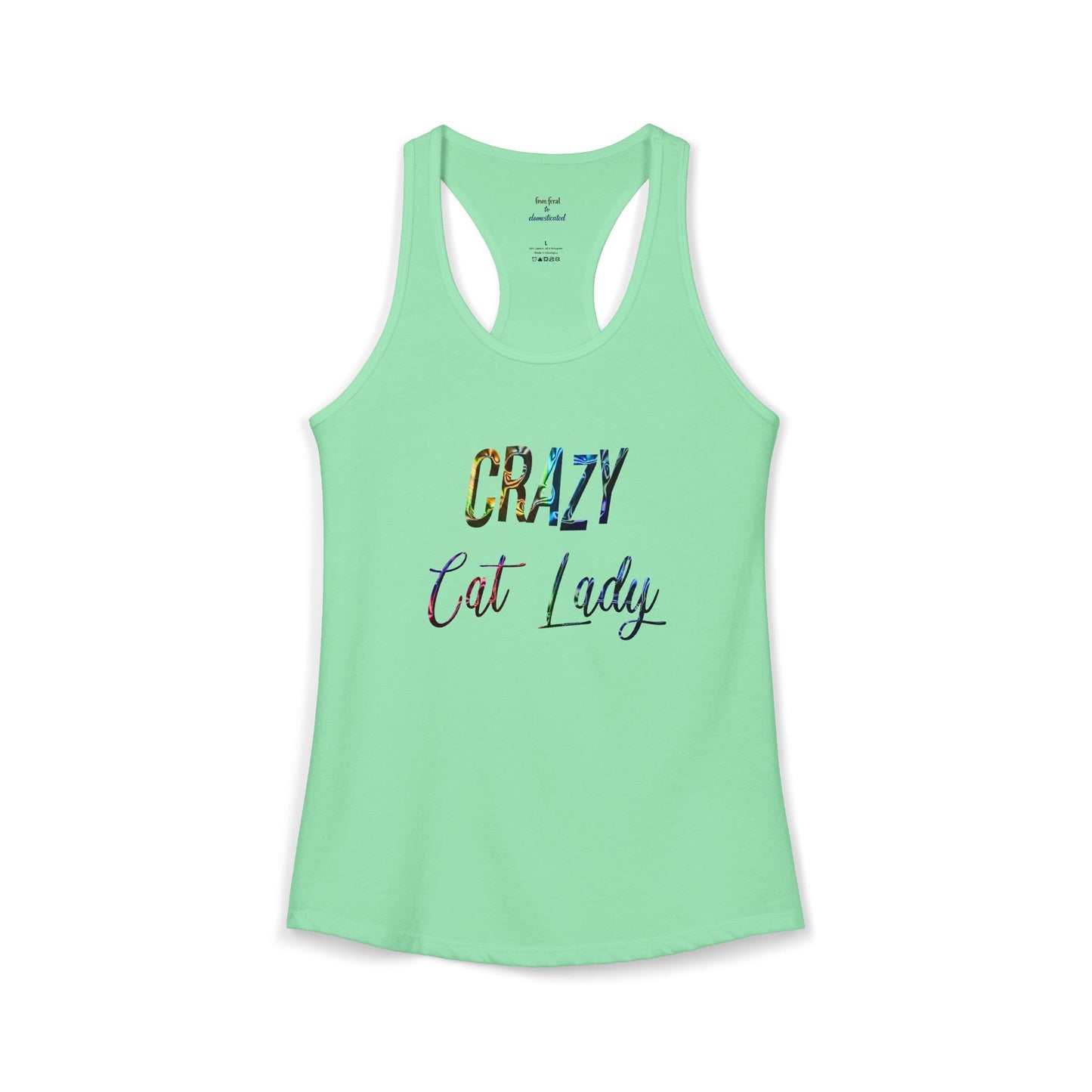 Crazy Cat Lady Racerback Tank