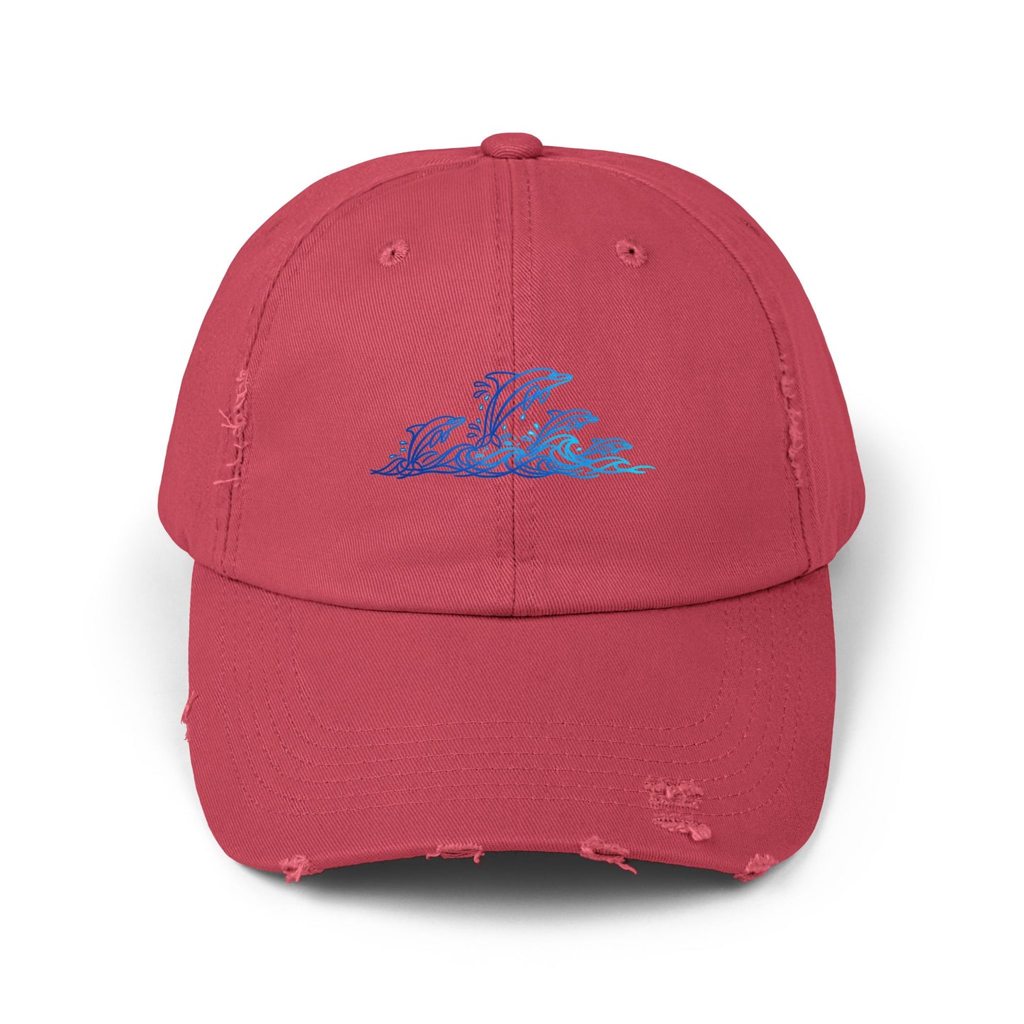 Splashing Dolphin Pod | Distressed Cap