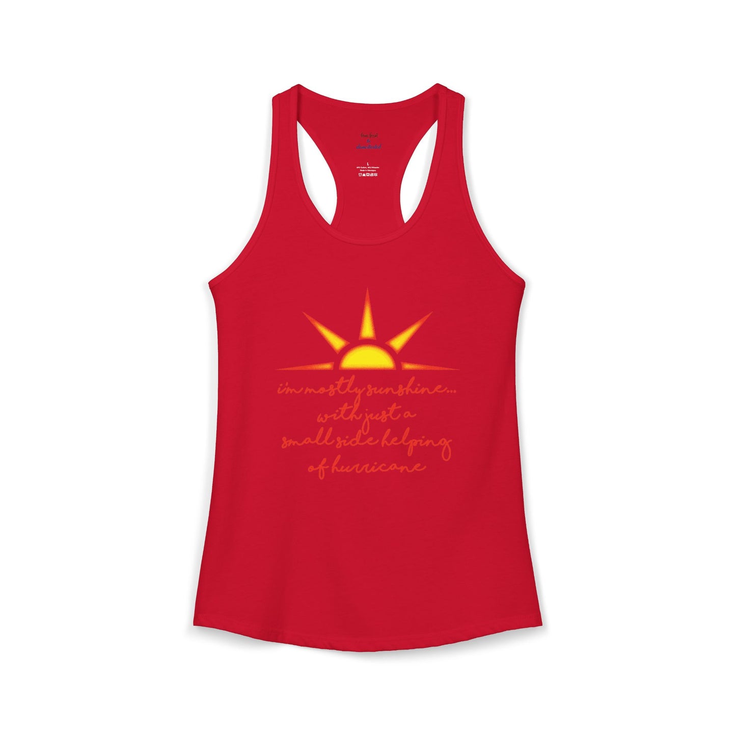 Sunshine and Hurricane Racerback Tank