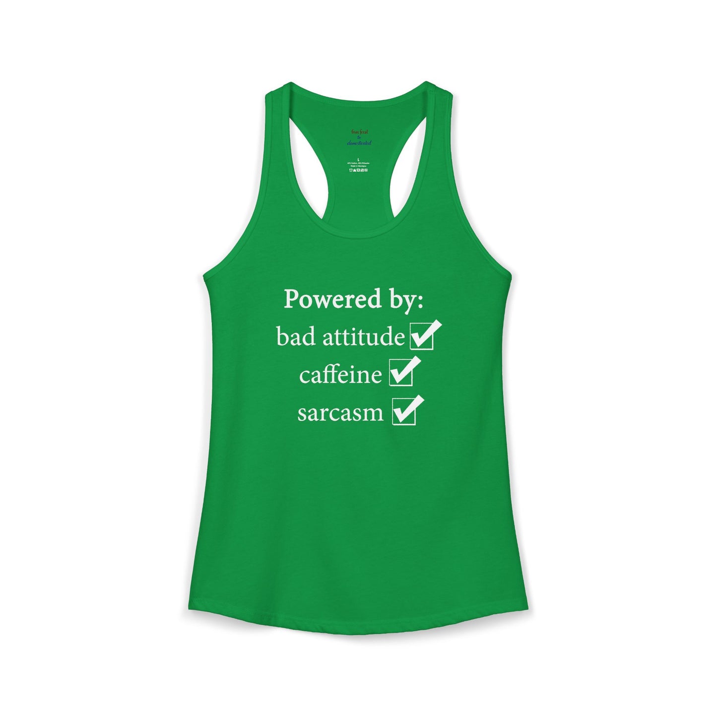 I'm Powered By Racerback Tank