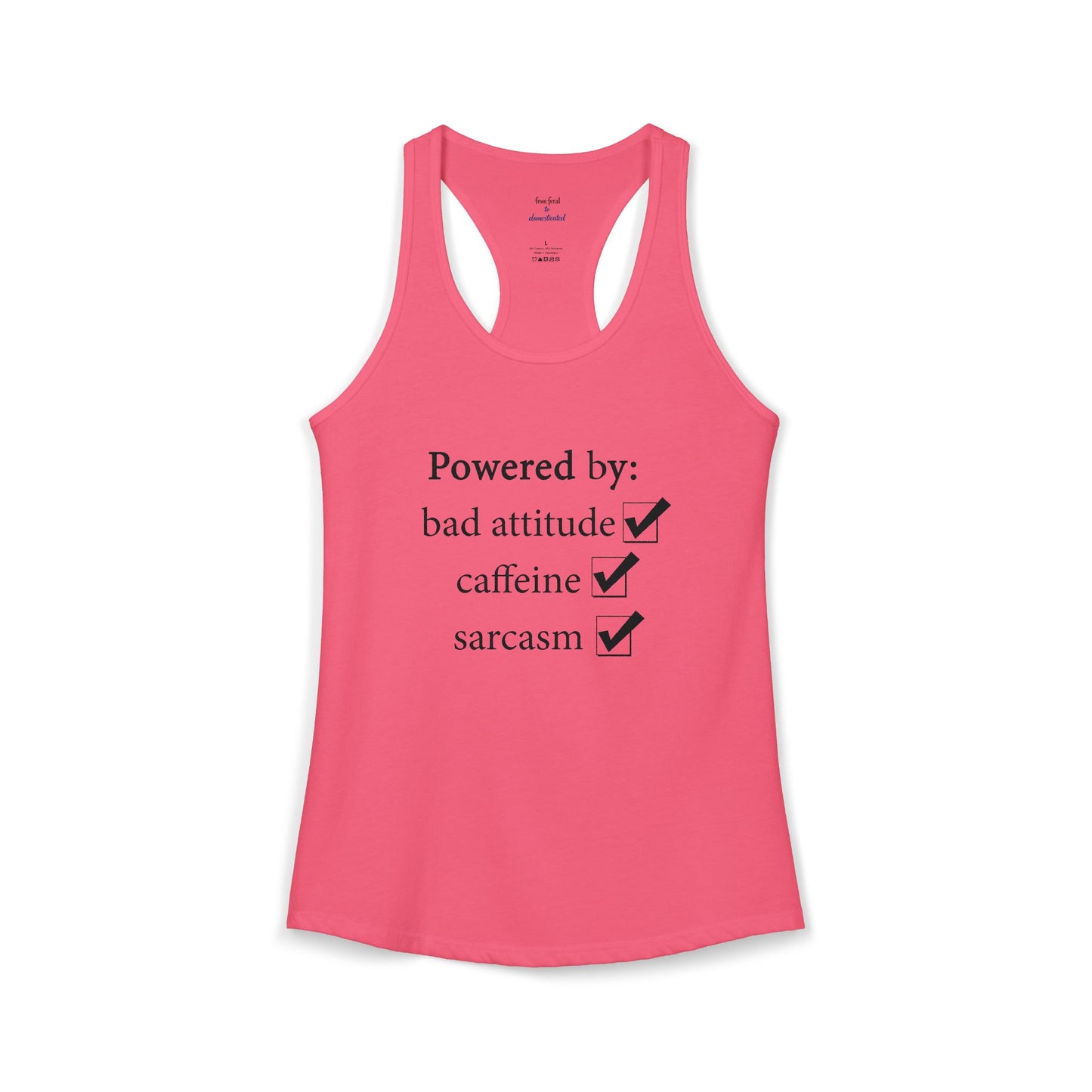 I'm Powered By Racerback Tank