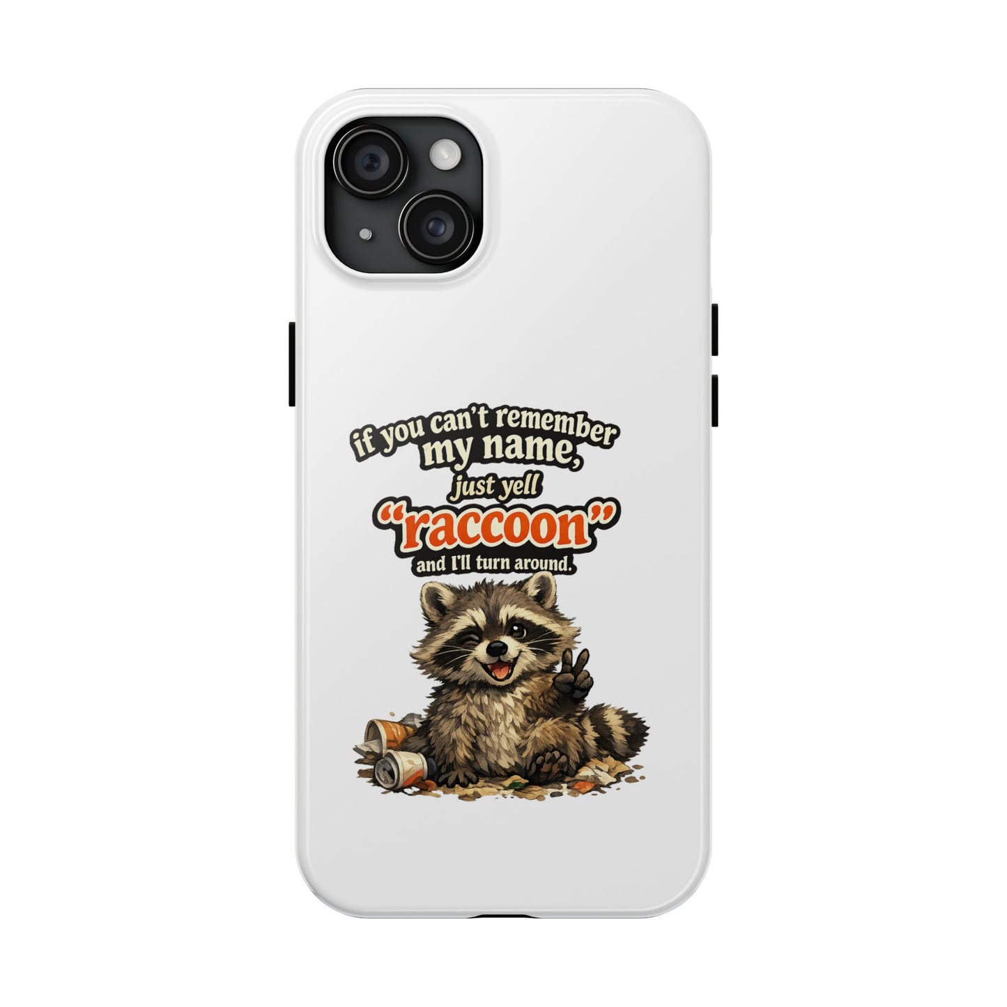 Yell Raccoon Phone Case — Tough & Cute Protective Phone Cover