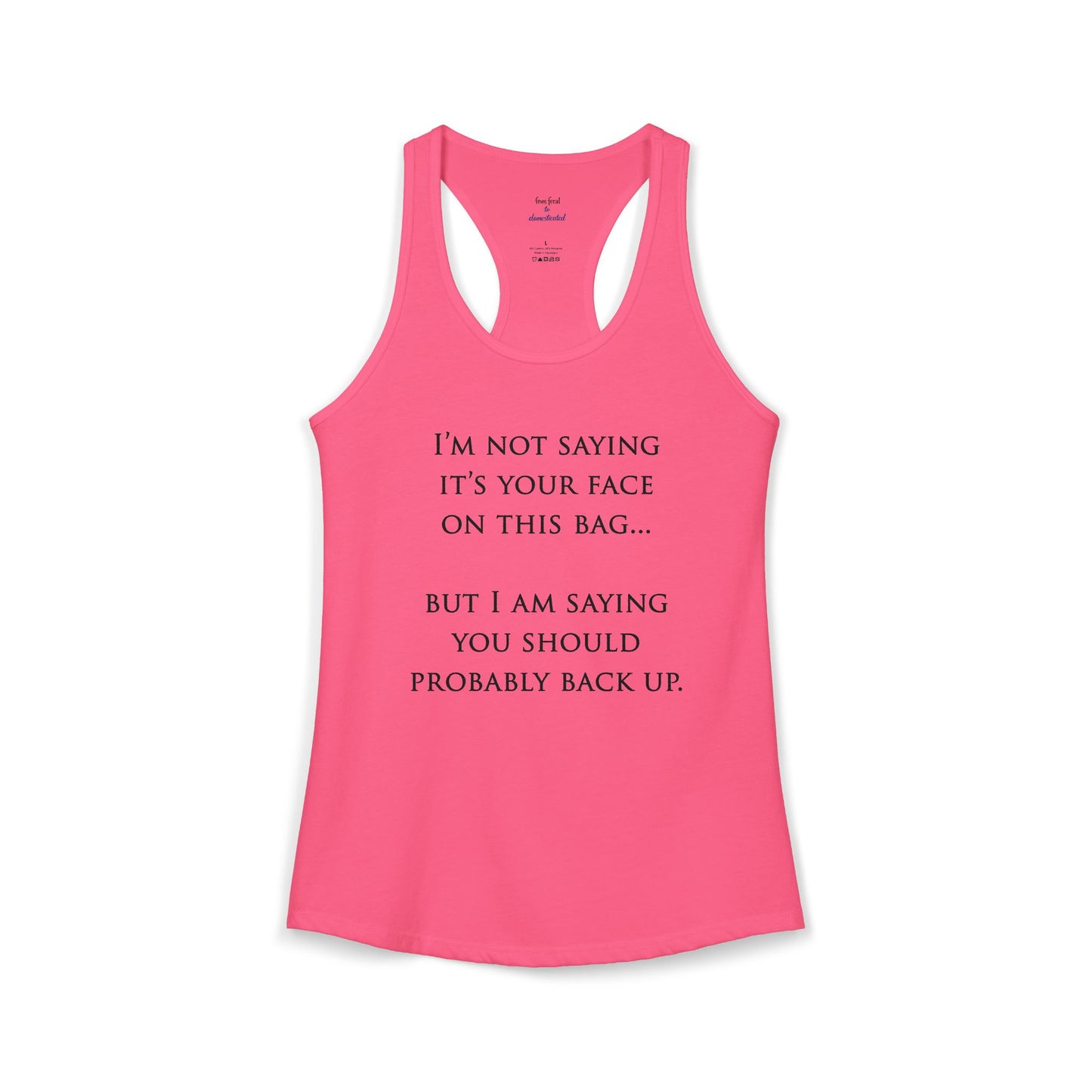 Face On The Bag Kickboxing Racerback Tank