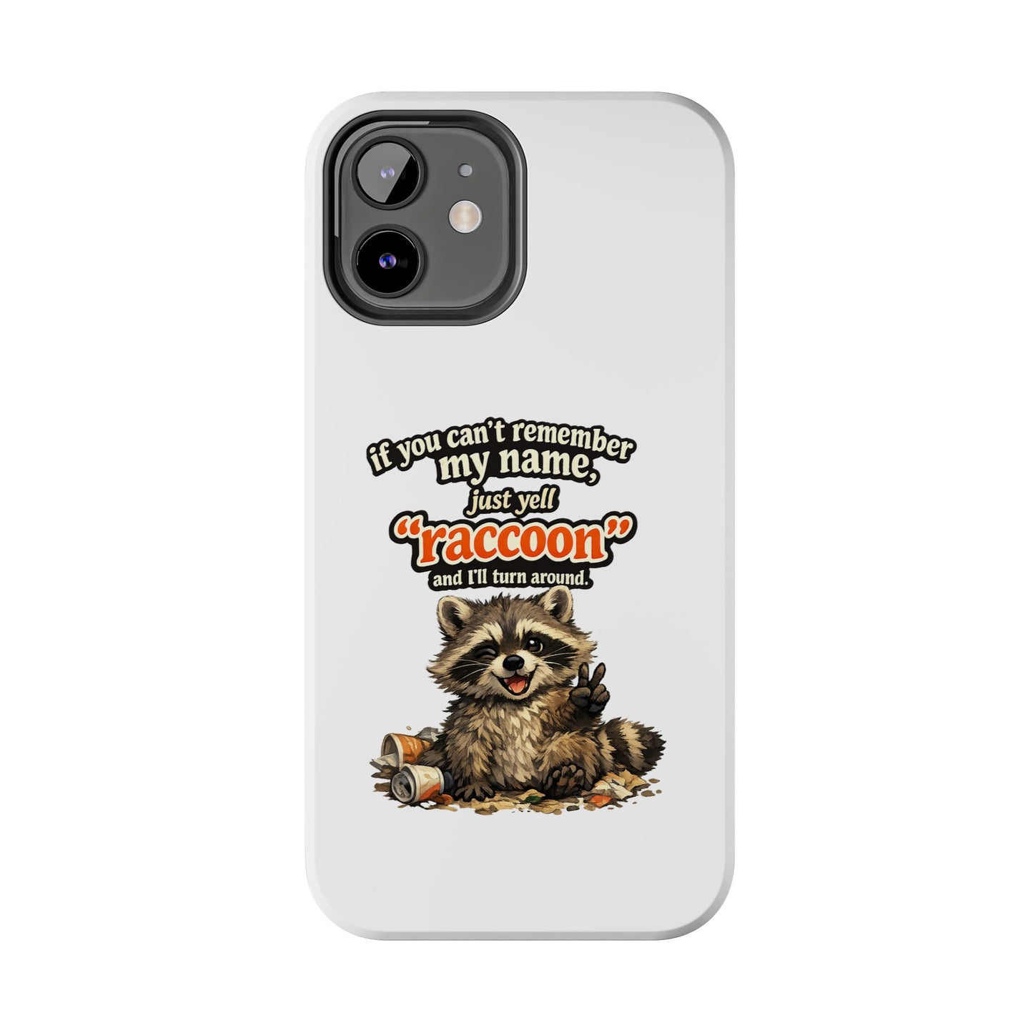 Yell Raccoon Phone Case — Tough & Cute Protective Phone Cover