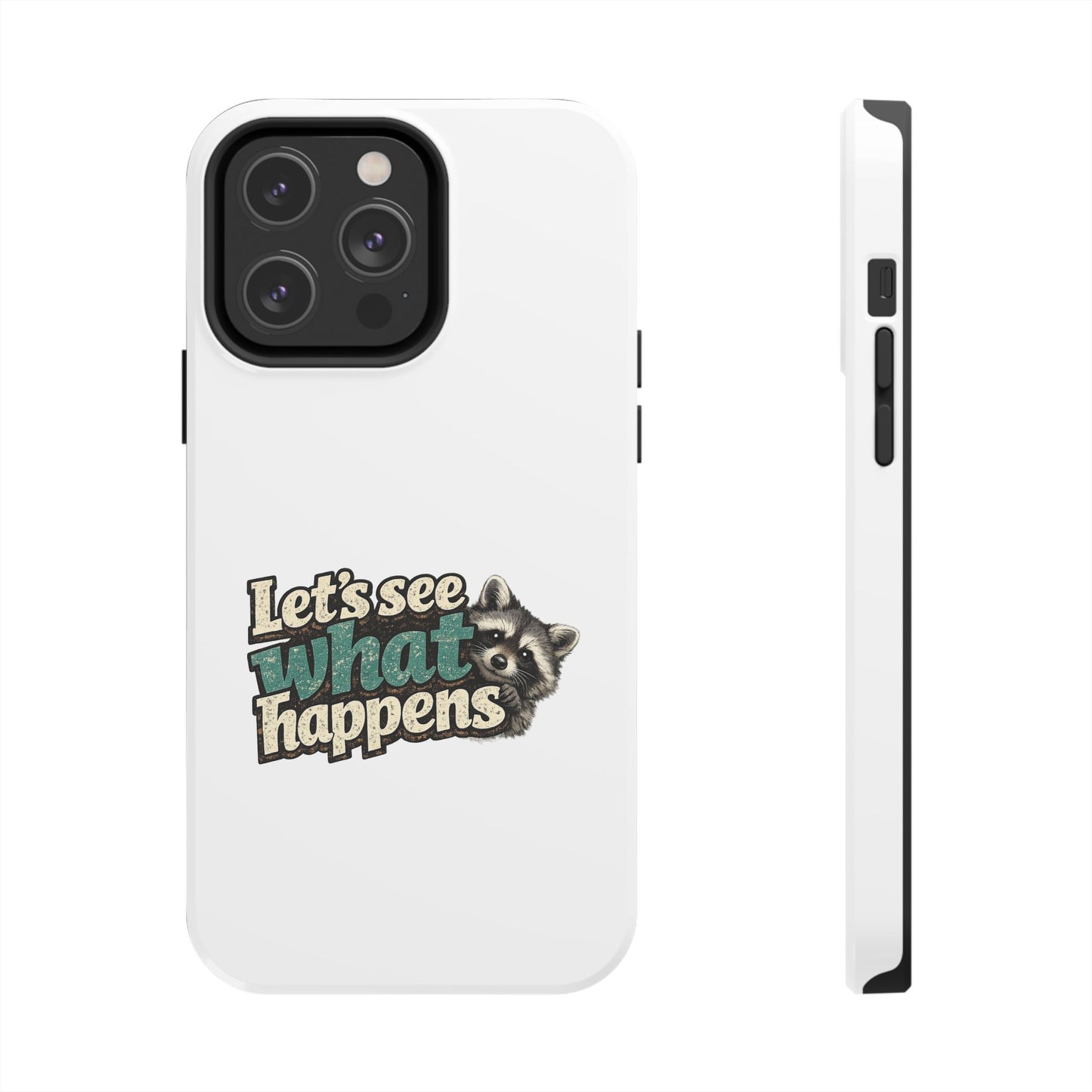 Peek & See Raccoon Phone Case — Tough & Cute Protective Phone Cover