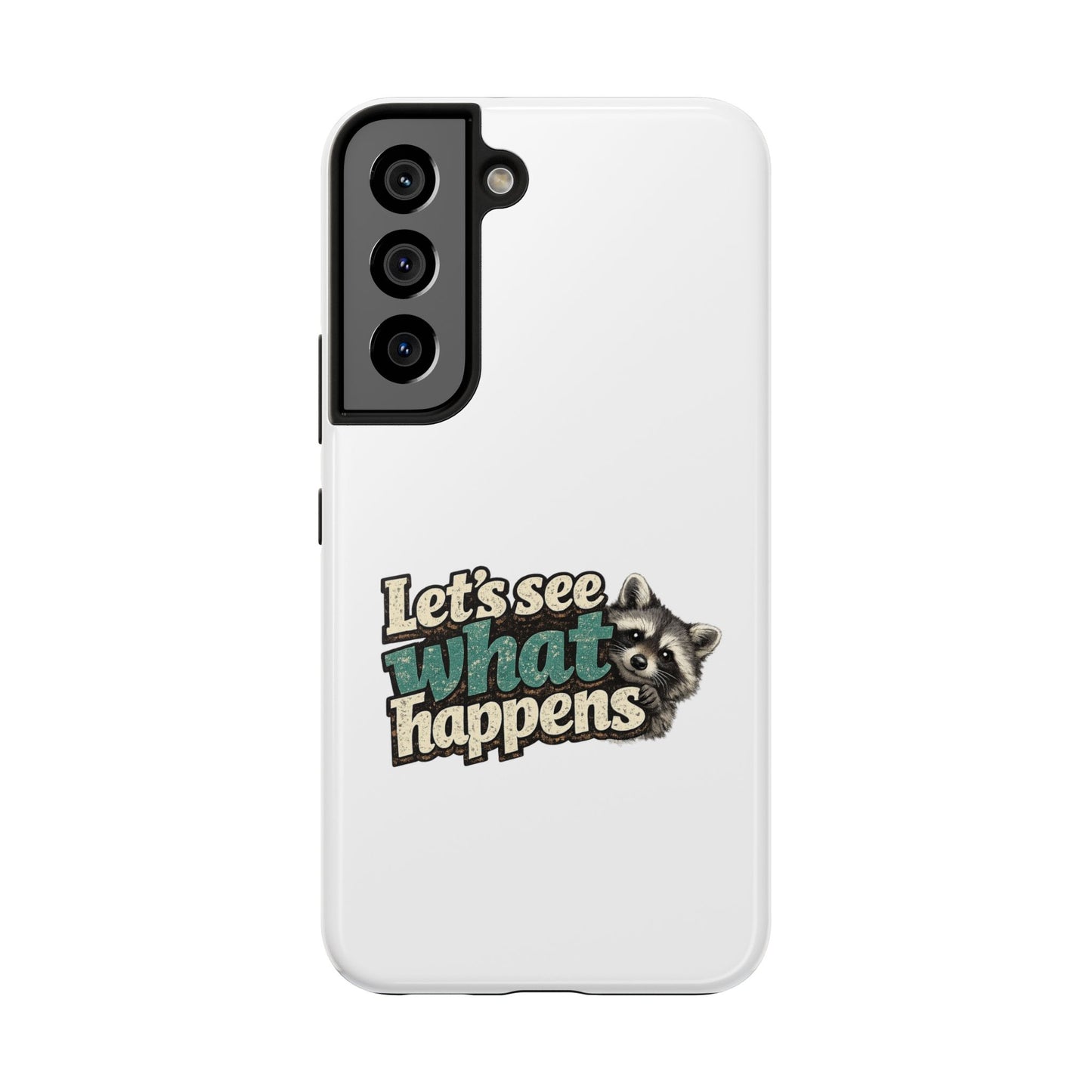 Peek & See Raccoon Phone Case — Tough & Cute Protective Phone Cover