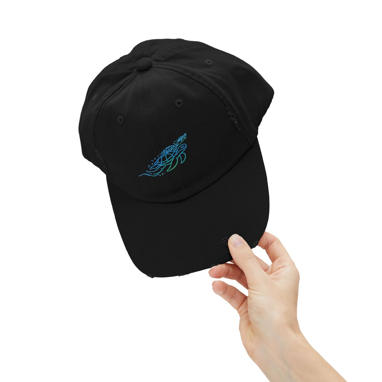 Swimming Sea Turtles | Distressed Cap
