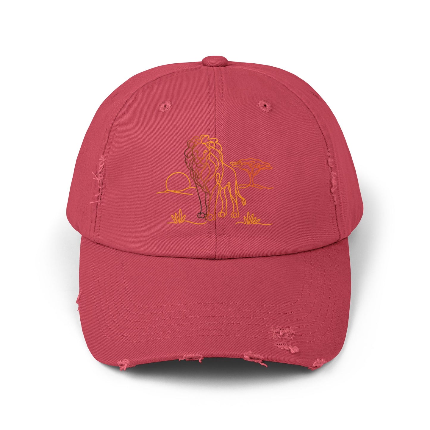 Safari Lion | Distressed Cap