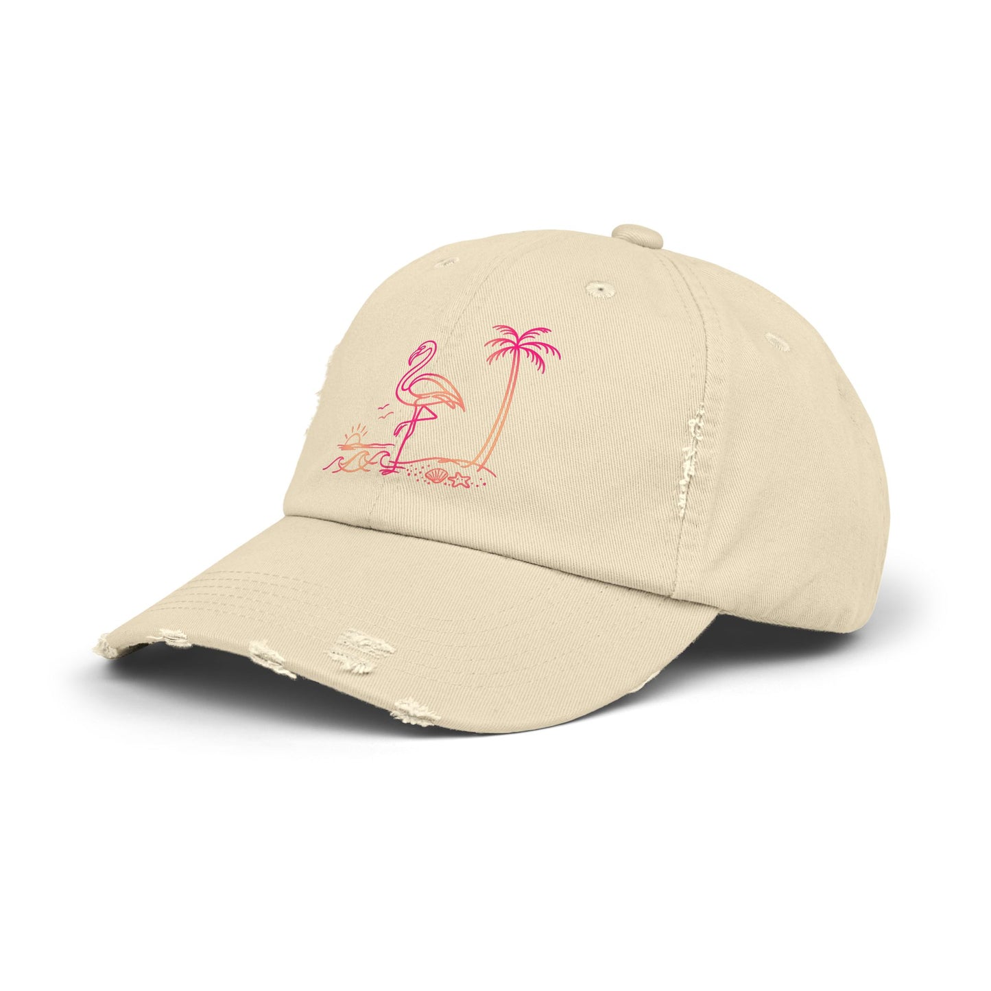 Flashy Flamingo | Distressed Cap