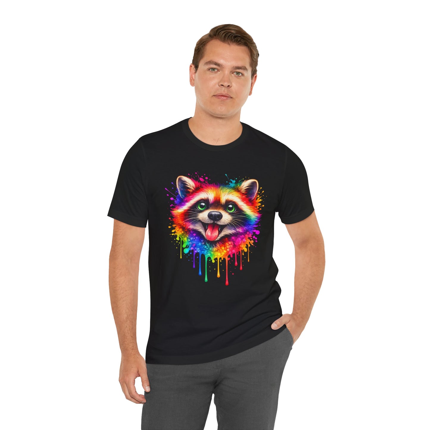 Watercolor Wildlife Raccoon T-Shirt