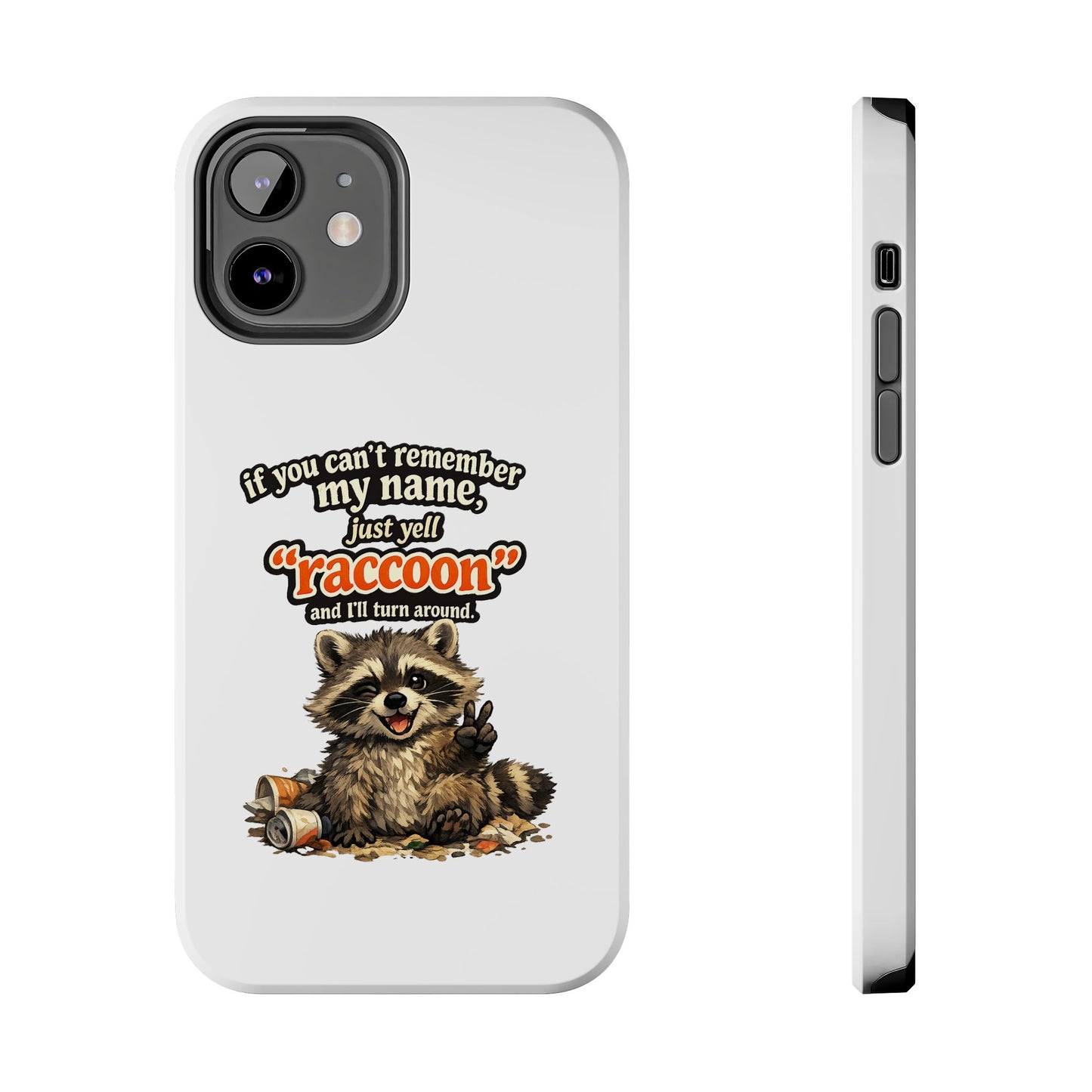 Yell Raccoon Phone Case — Tough & Cute Protective Phone Cover