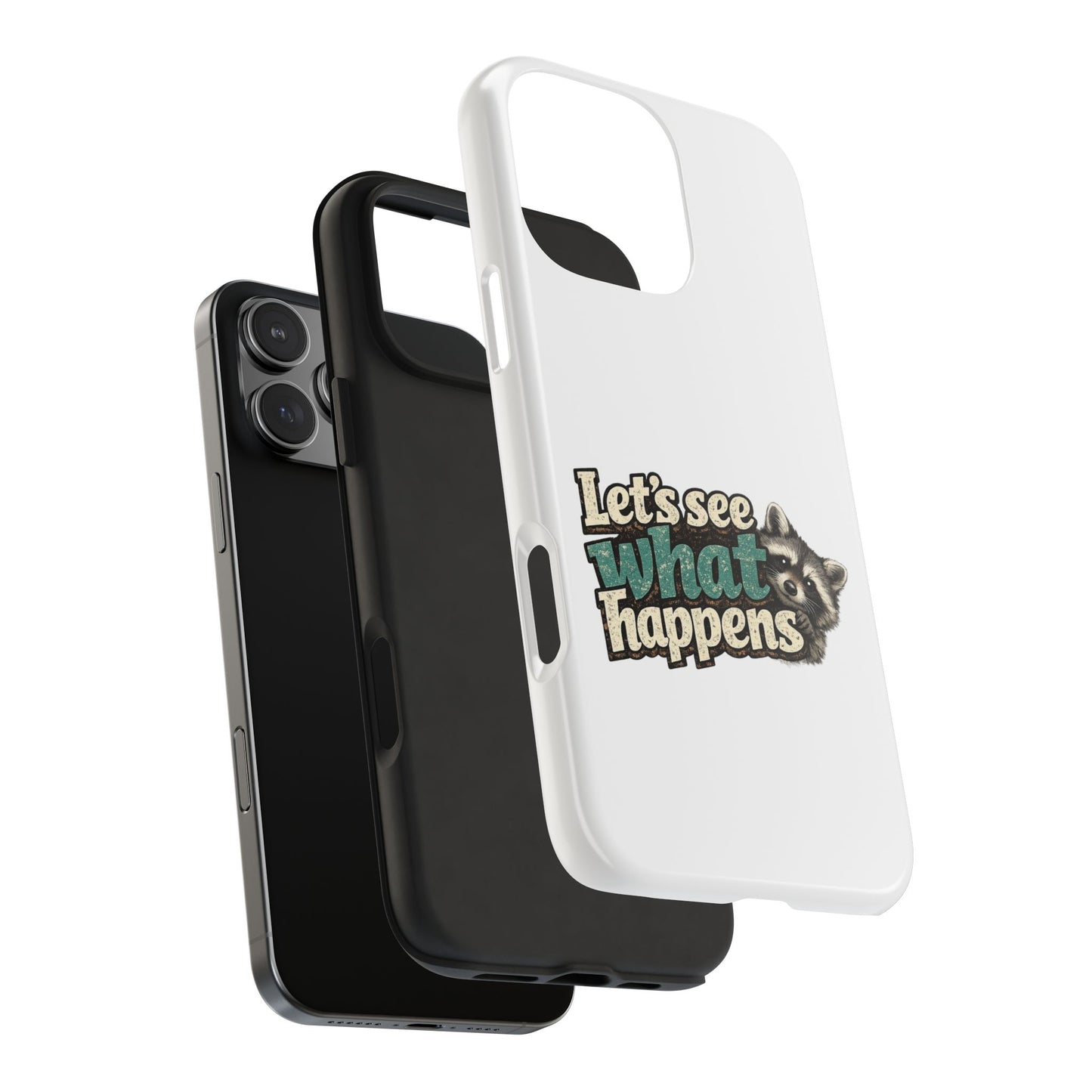 Peek & See Raccoon Phone Case — Tough & Cute Protective Phone Cover
