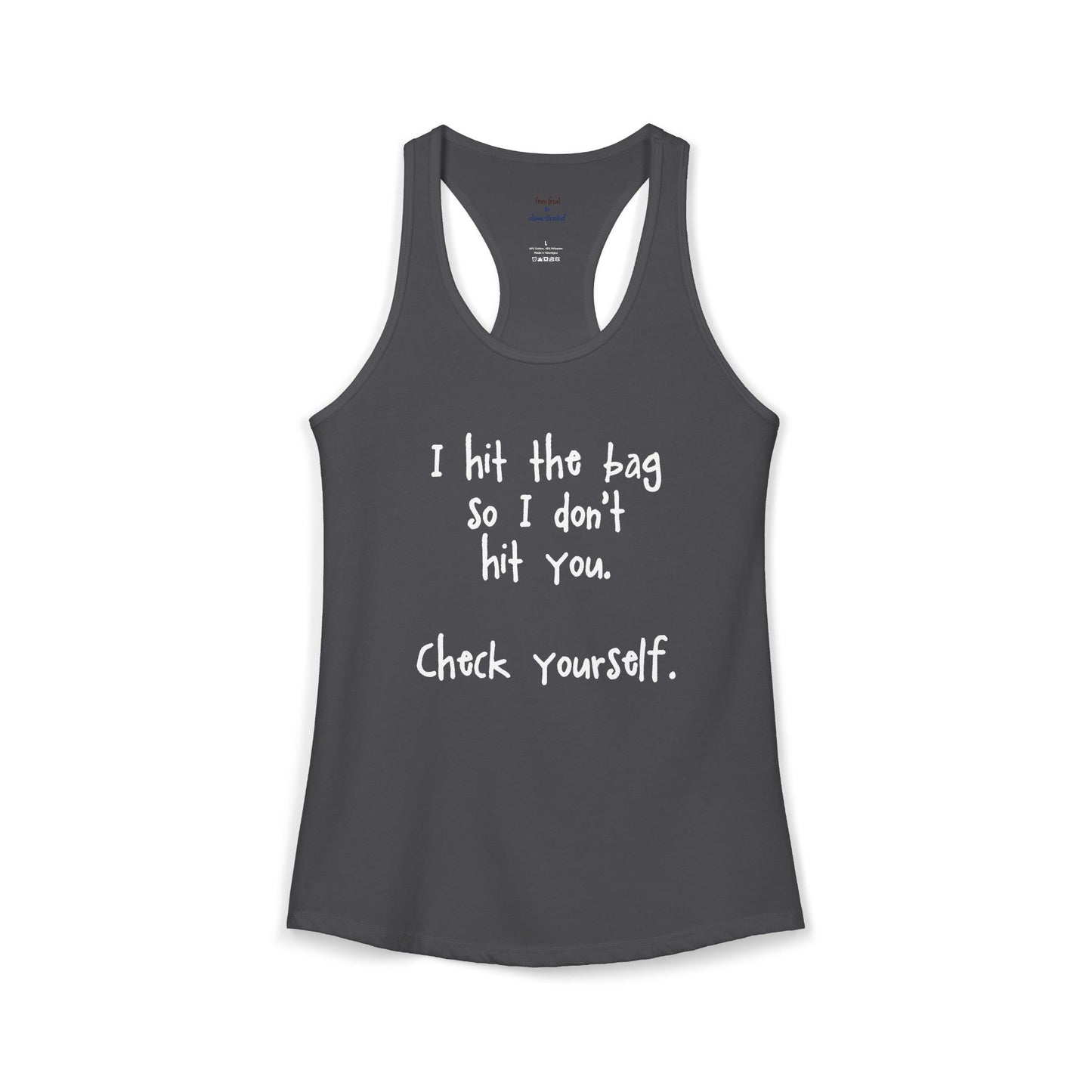 "Check Yourself" Kickboxing Racerback Tank