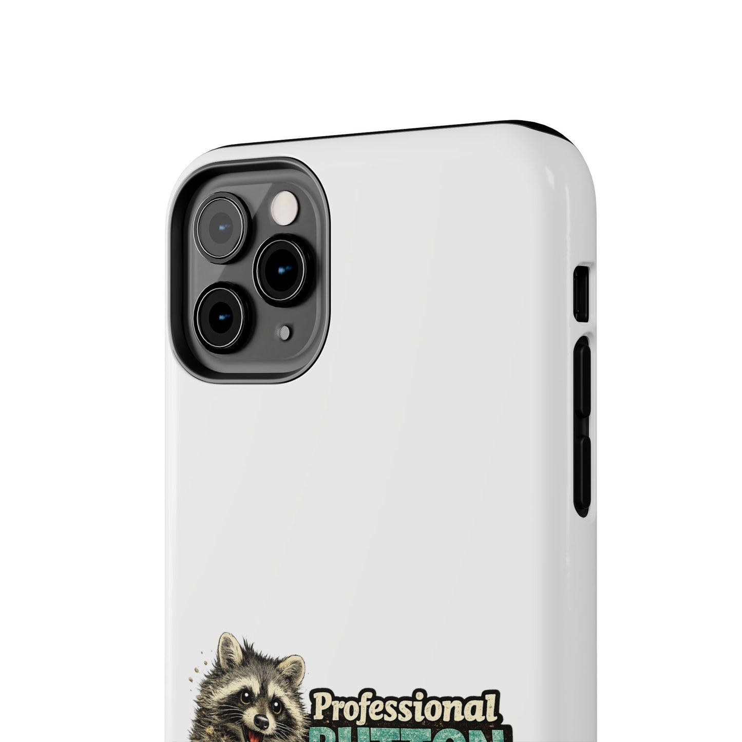 Button Pusher Raccoon Phone Case — Tough & Cute Protective Phone Cover