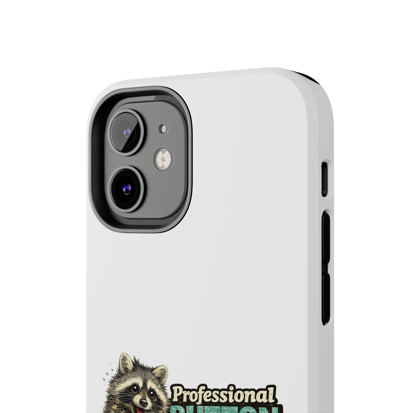 Button Pusher Raccoon Phone Case — Tough & Cute Protective Phone Cover