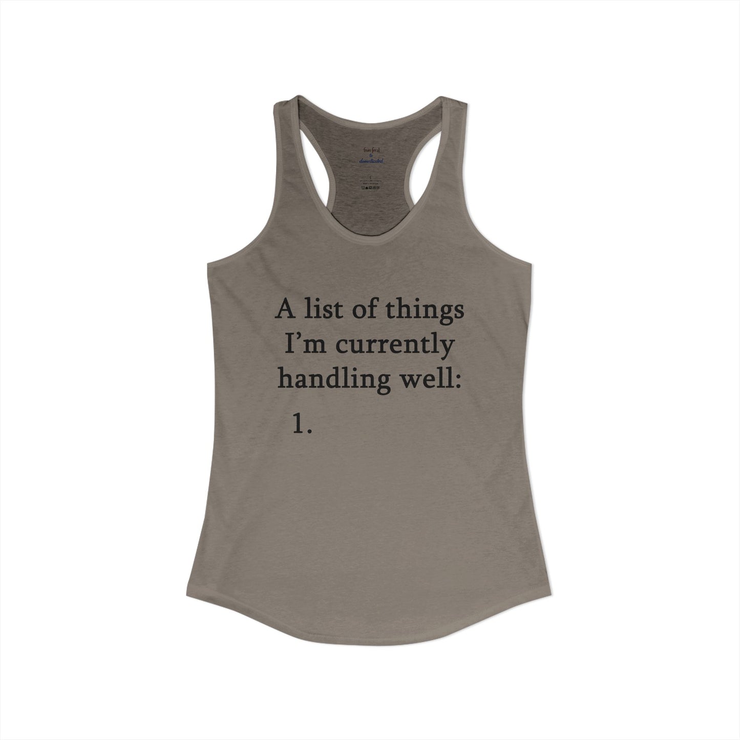 A List Racerback Tank