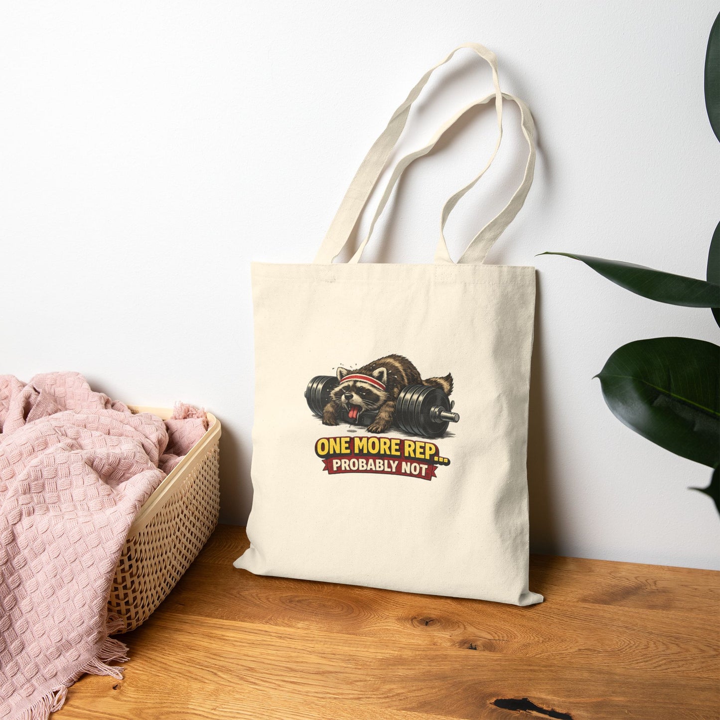 One More Rep Canvas Tote Bag