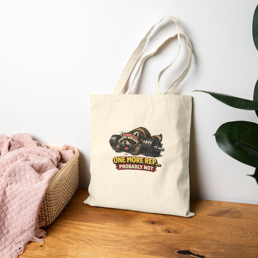 One More Rep Canvas Tote Bag