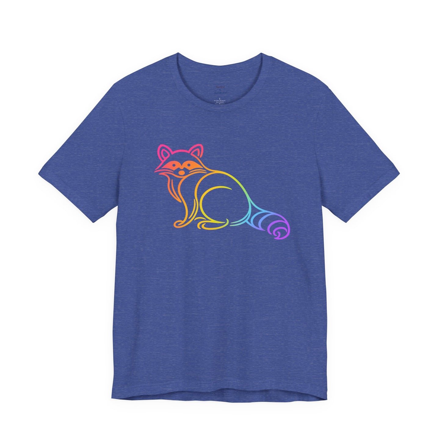 Rascal Raccoon Tee — Minimal Line Raccoon Scenic Graphic T-Shirt