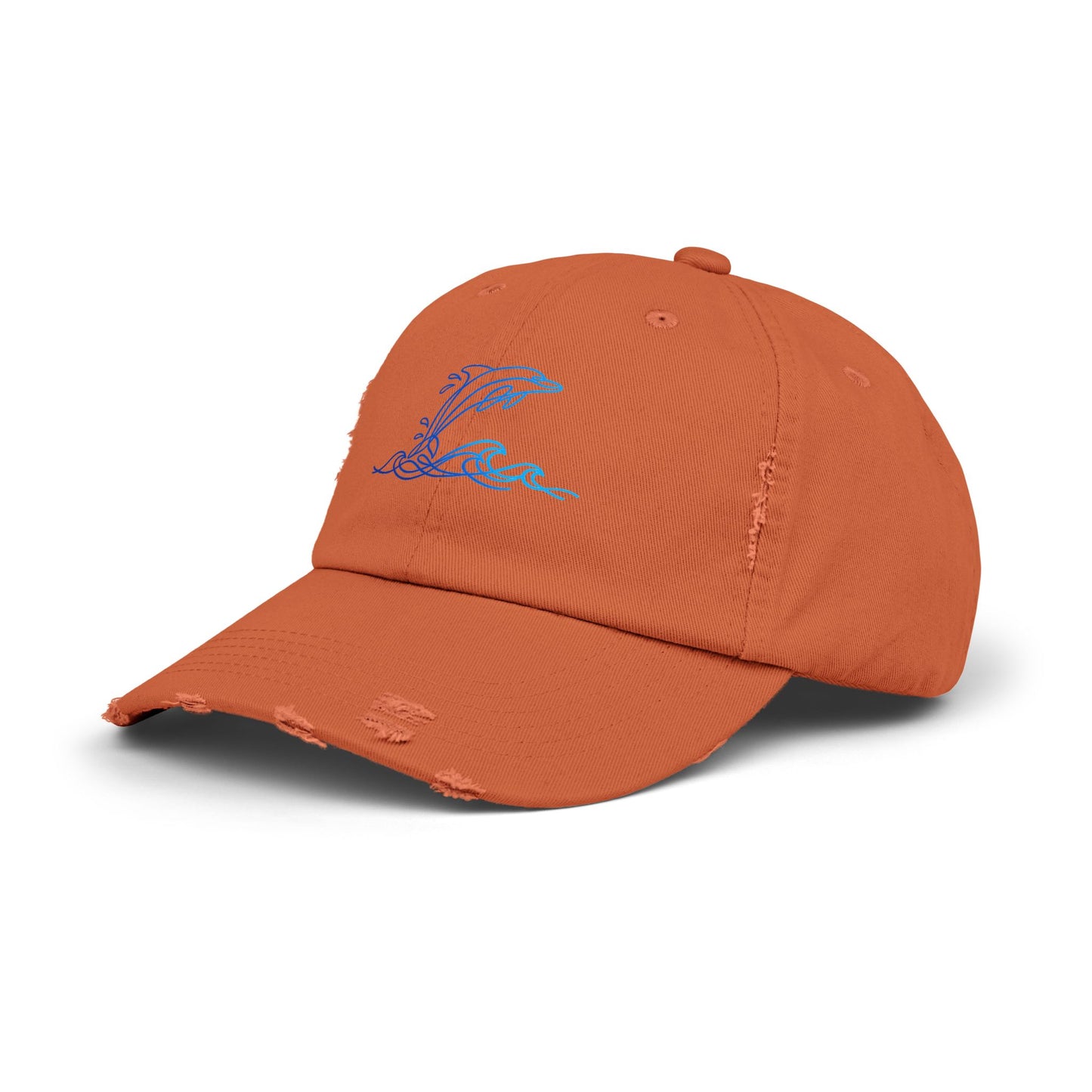 Splashing Dolphin | Distressed Cap