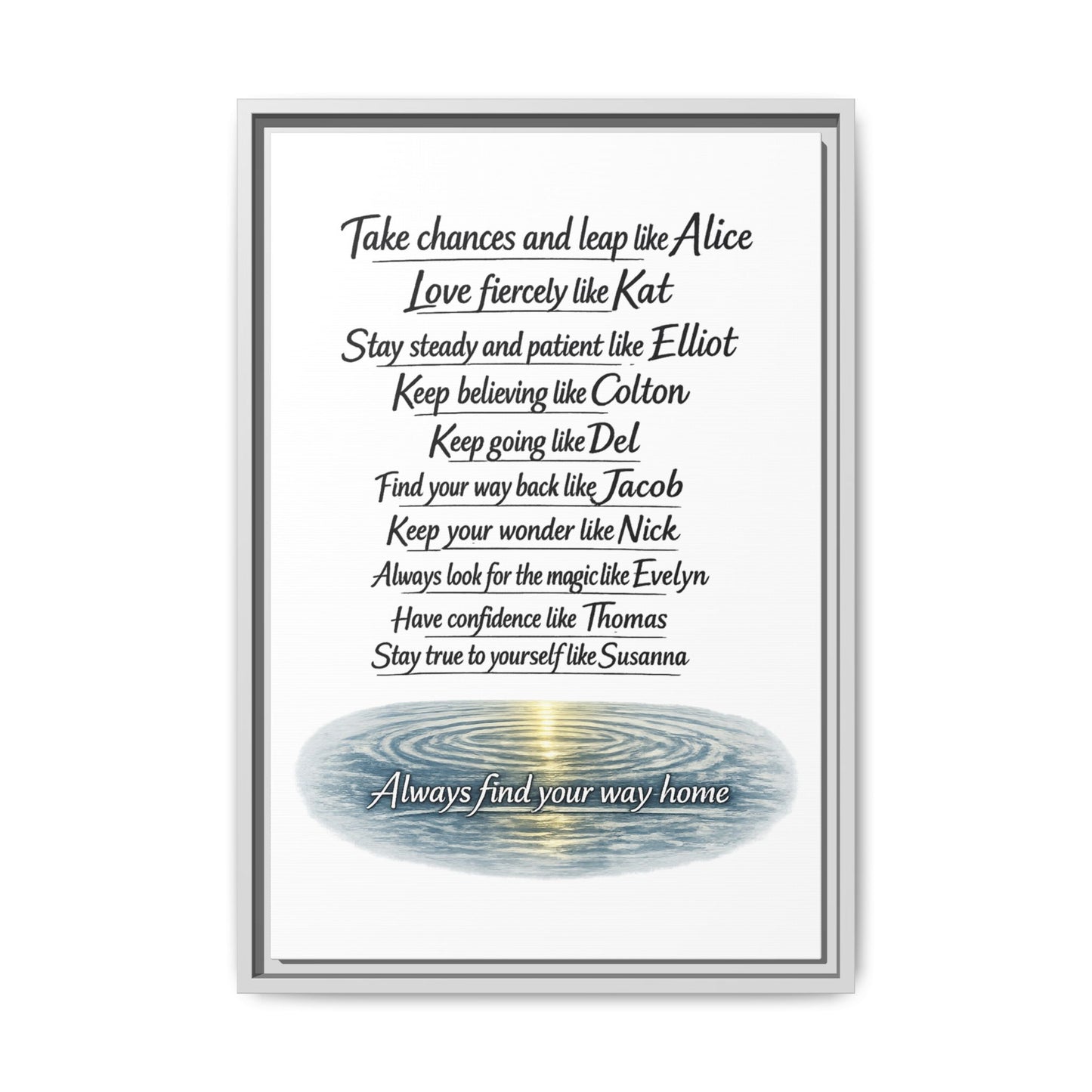 Find Your Way | Matte Canvas, Framed