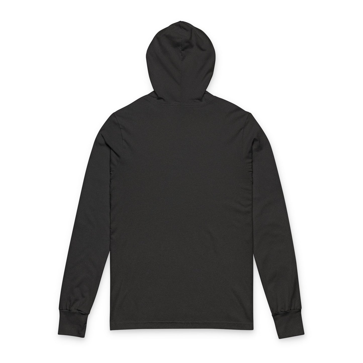 Rainbow Line Art Cat Hooded Long Sleeve Tee