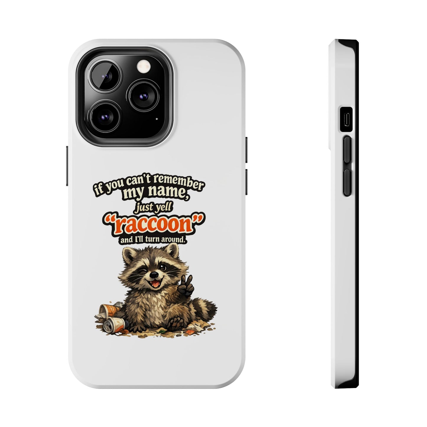 Yell Raccoon Phone Case — Tough & Cute Protective Phone Cover