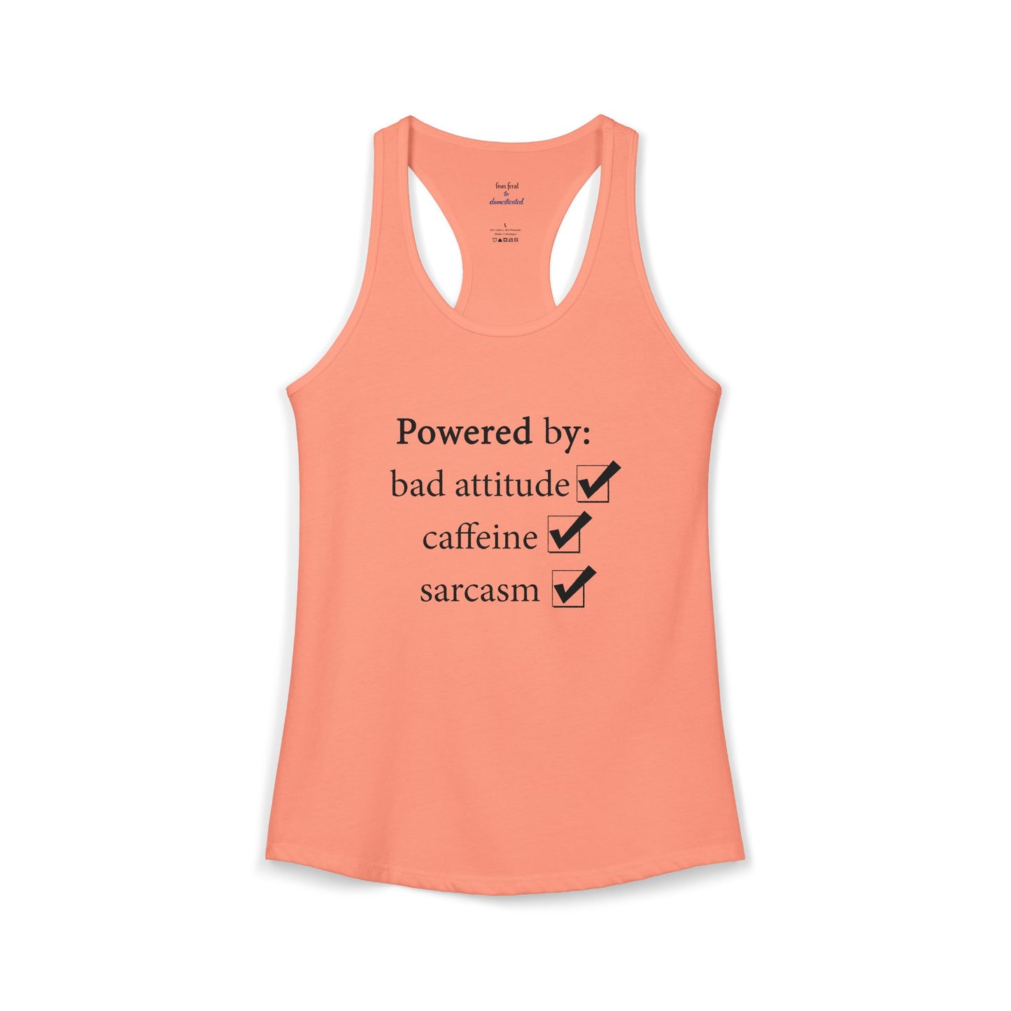 I'm Powered By Racerback Tank