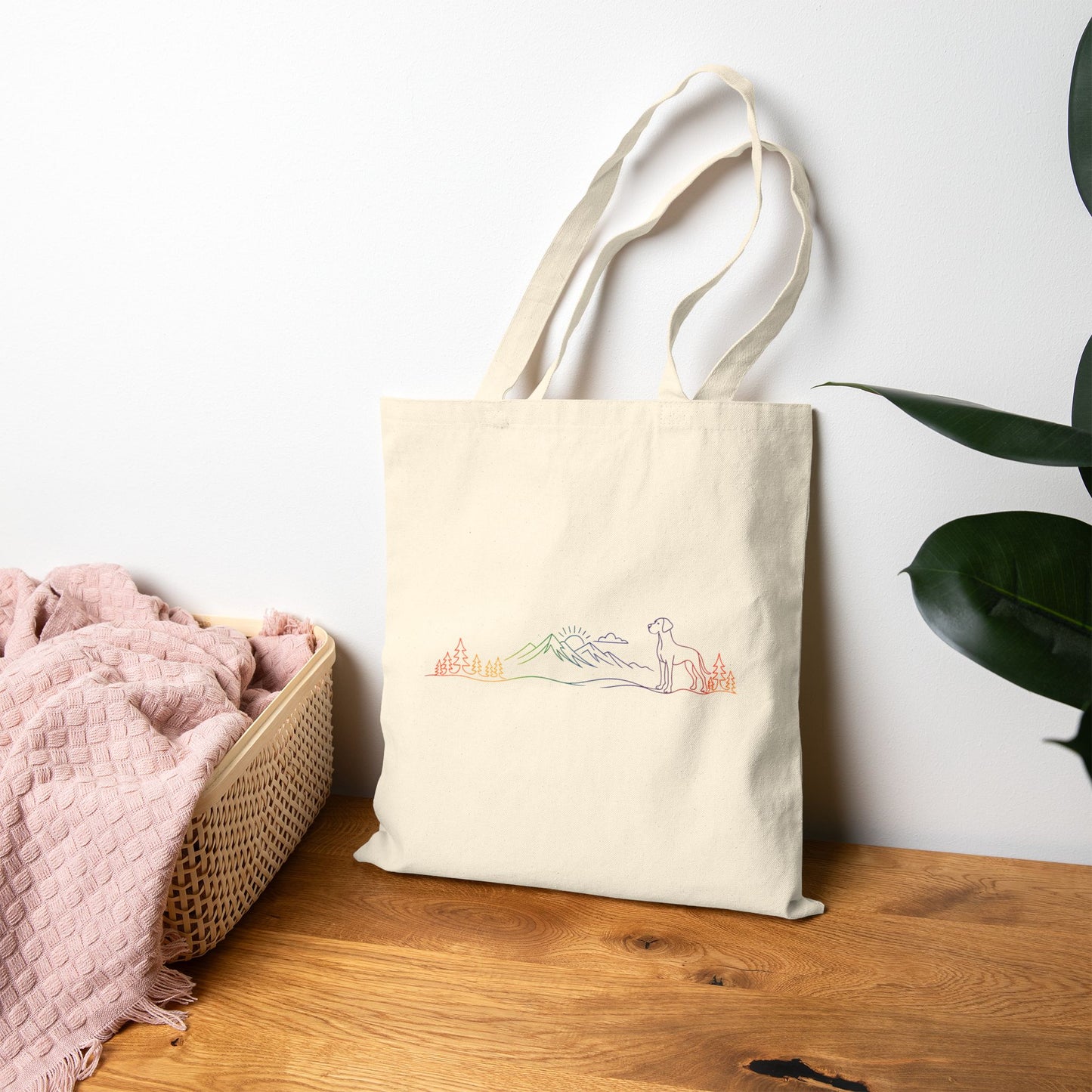 Great Dane, natural eared Tote Bag