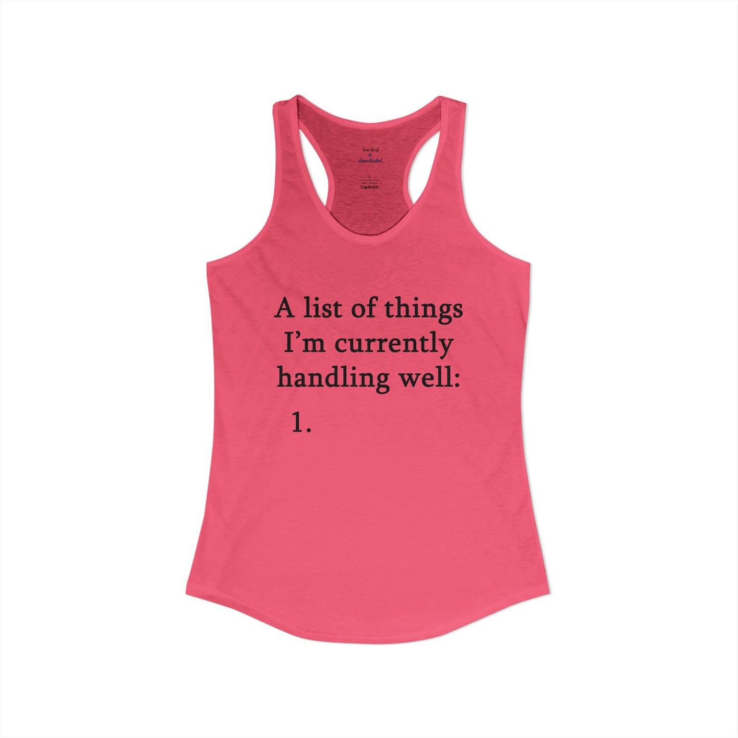 A List Racerback Tank