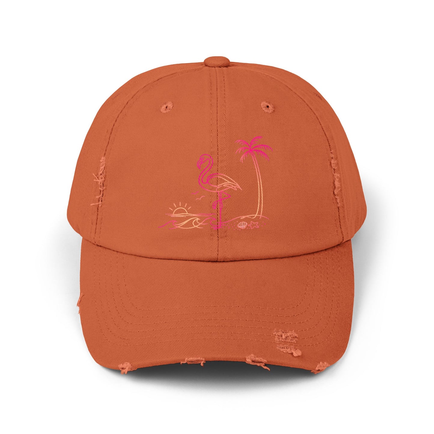 Flashy Flamingo | Distressed Cap