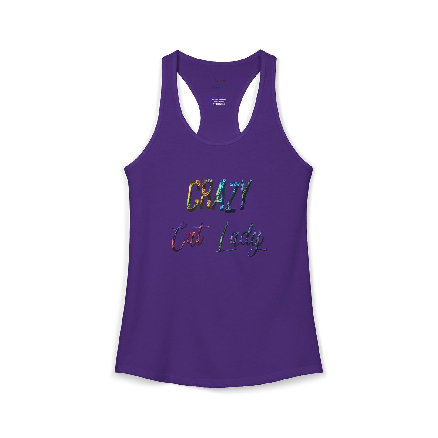 Crazy Cat Lady Racerback Tank