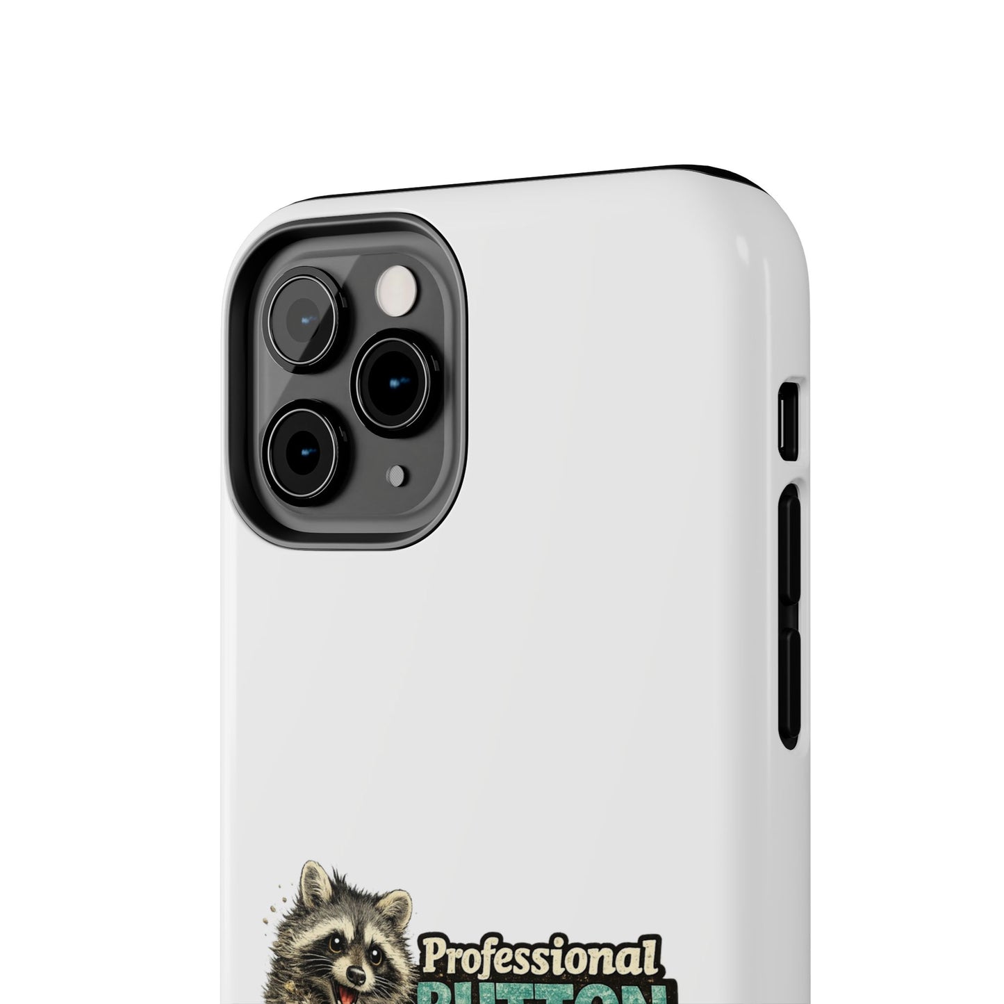 Button Pusher Raccoon Phone Case — Tough & Cute Protective Phone Cover