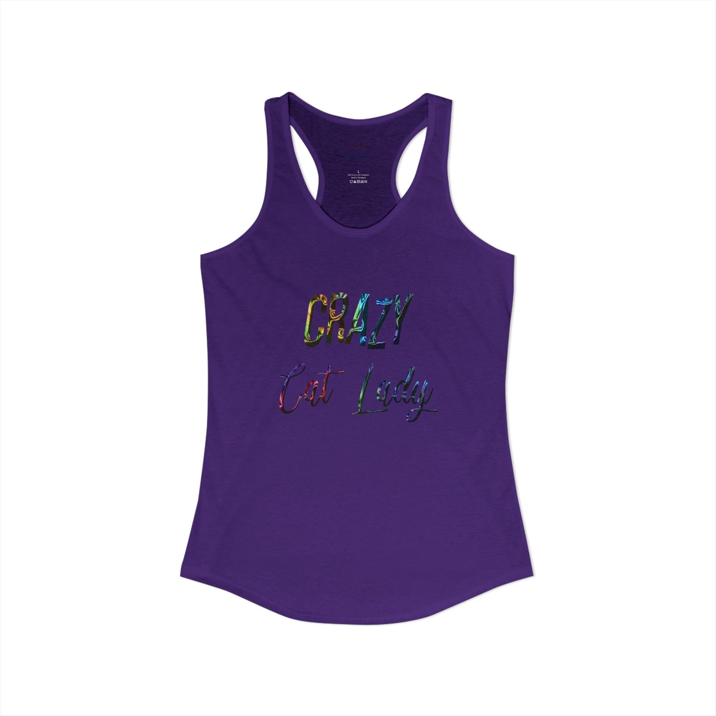 Crazy Cat Lady Racerback Tank