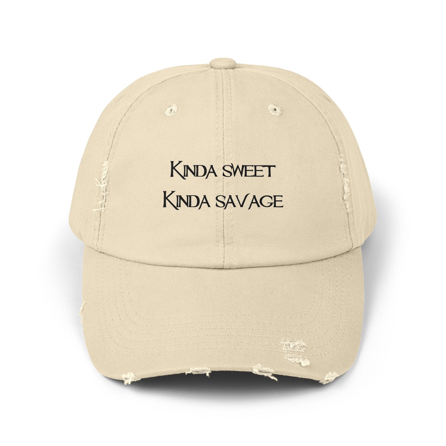 "Kinda Sweet" Distressed Cap —  Funny Truth Hat