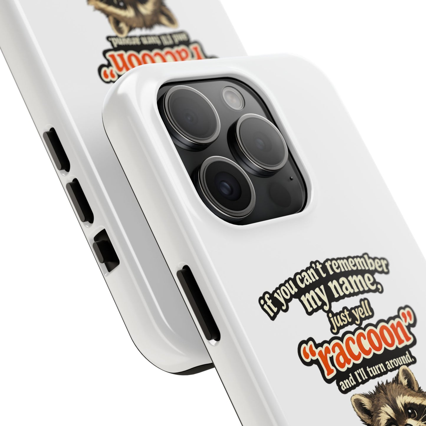 Yell Raccoon Phone Case — Tough & Cute Protective Phone Cover