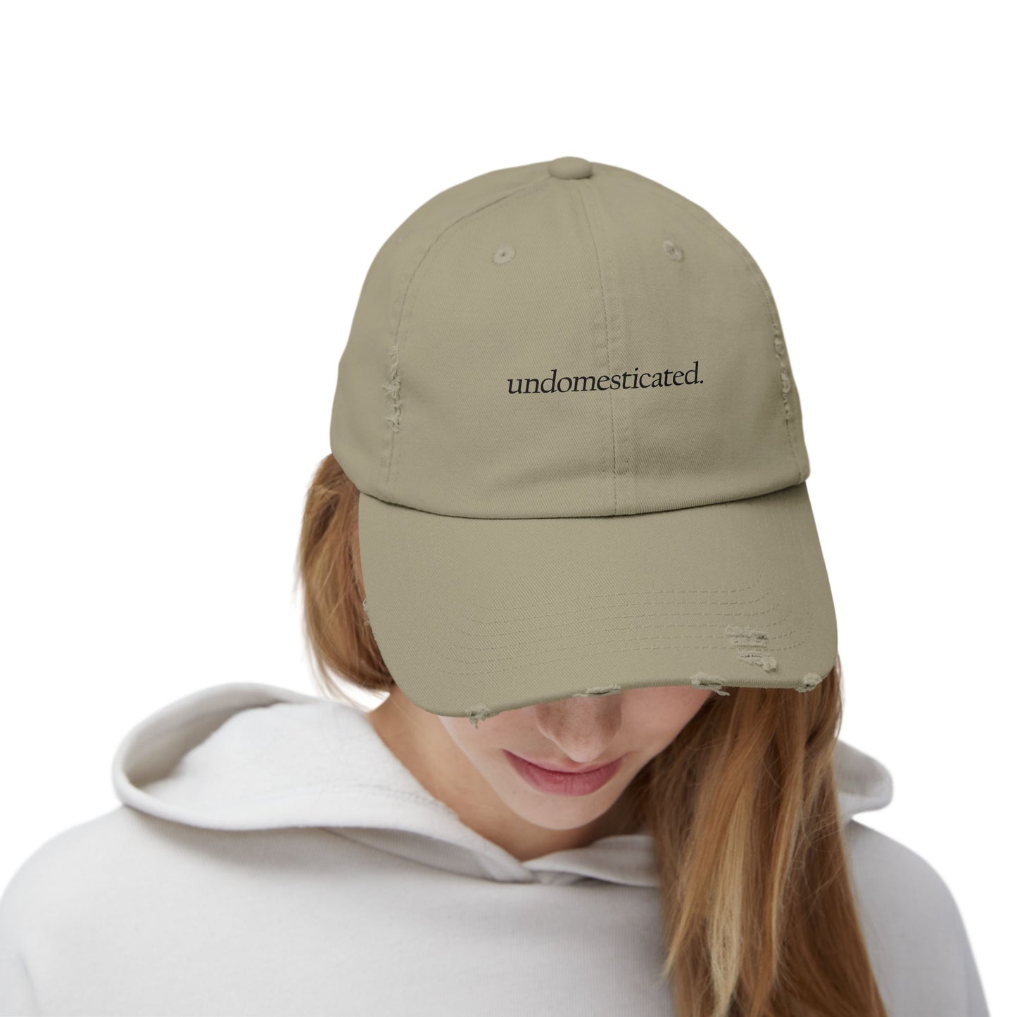 "Undomesticated" Distressed Cap —  Funny Truth Hat
