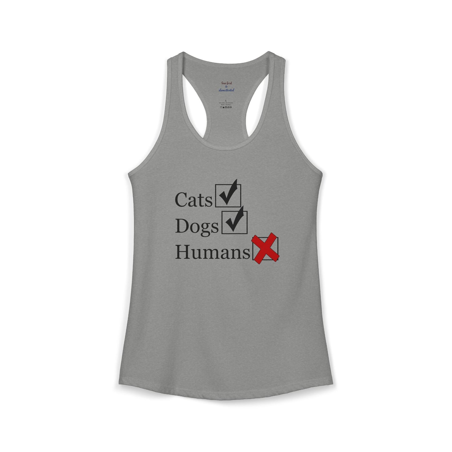 No Humans Racerback Tank