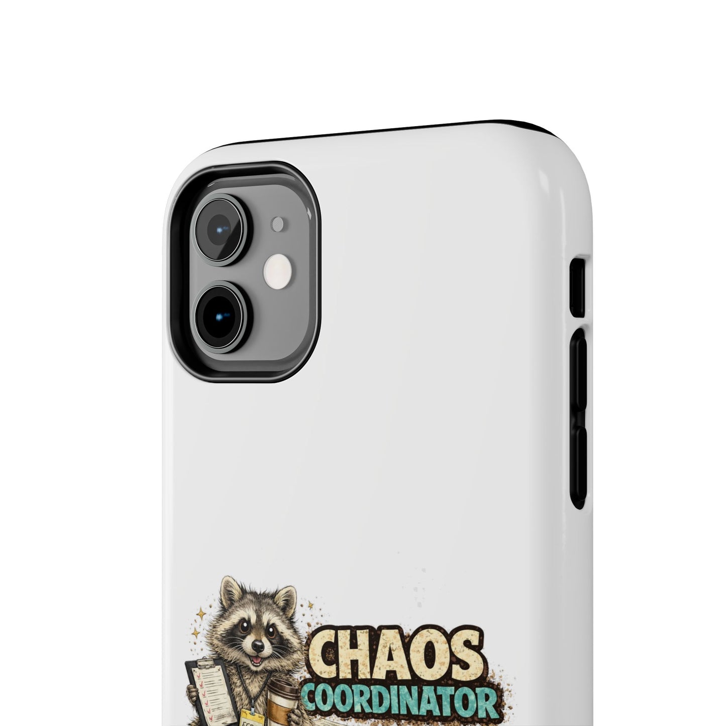 Chaos Coordinator Raccoon Phone Case — Tough & Cute Protective Phone Cover