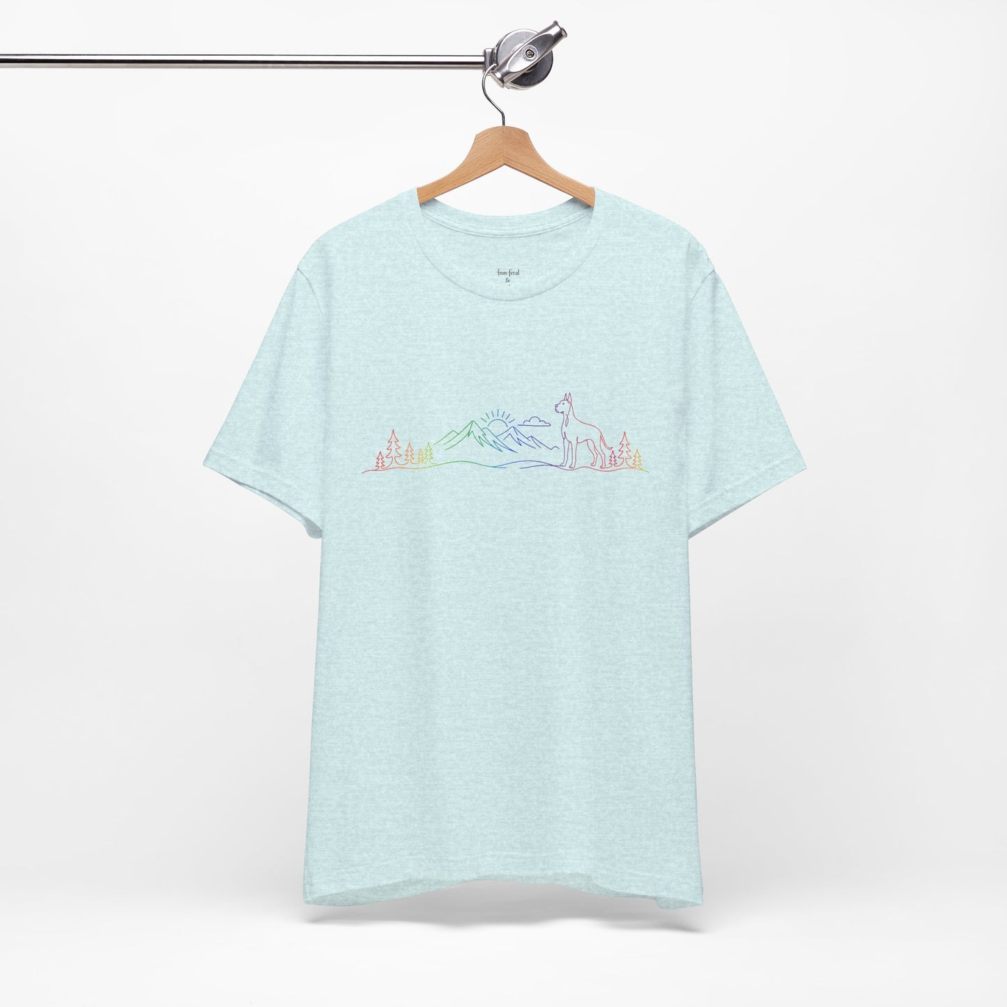 Cropped Great Dane Wild Lines T-Shirt