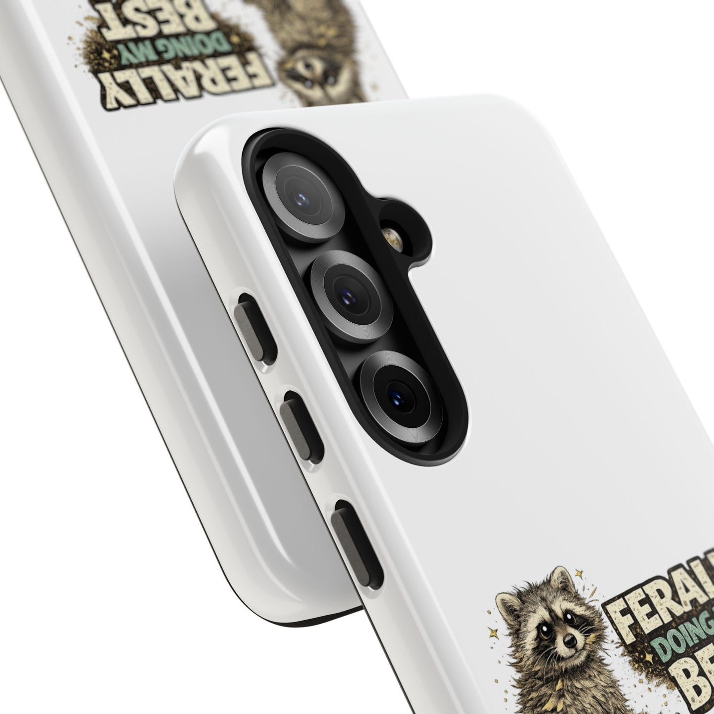 Ferally Raccoon Phone Case — Tough & Cute Protective Phone Cover