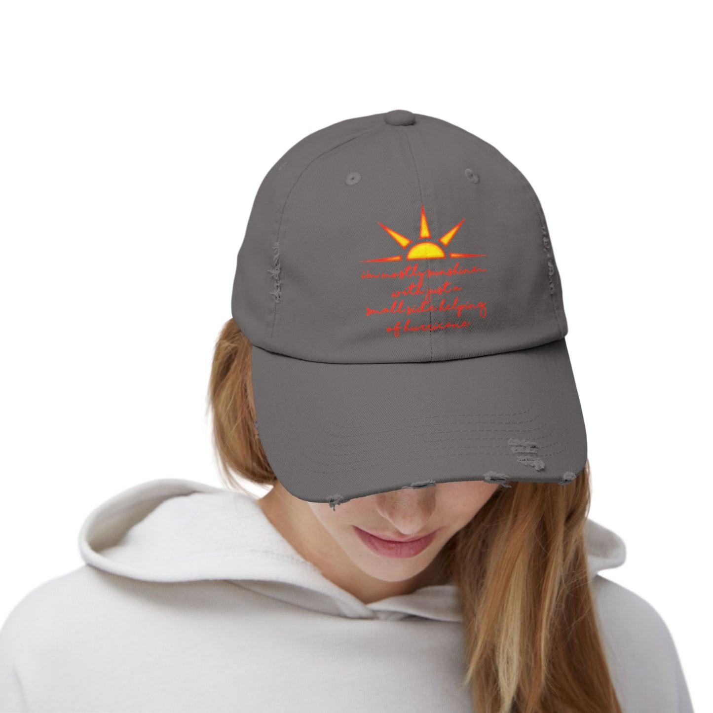 "Sunshine" Distressed Cap —  Funny Truth Hat