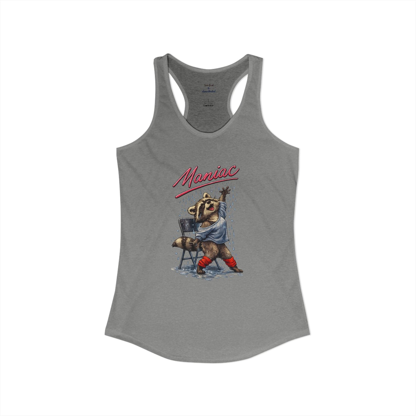 Maniac Raccoon Racerback Tank